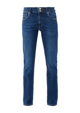 QS 5-Pocket-Jeans Jeans Catie / Slim Fit / Mid Rise / Straight Leg Waschung