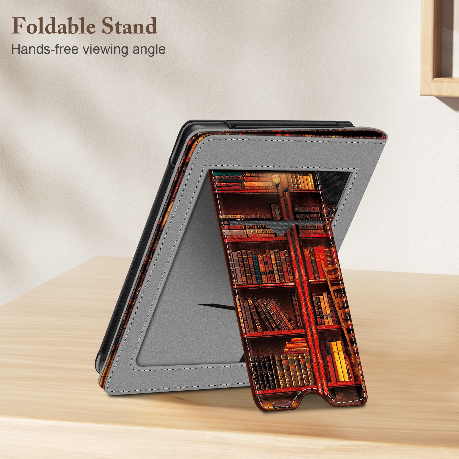 Fintie E-Reader-Hülle für Tolino Shine Color/5 (2024) & Kobo Clara Colour / BW (2024), Kickstand Hülle mit Kartenfach Handschlaufe und Auto Sleep/Wake