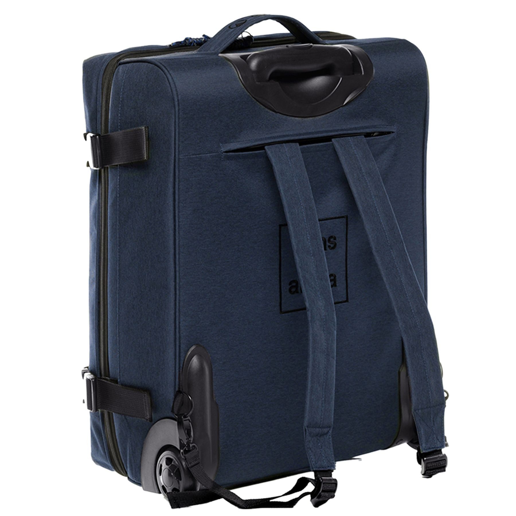 SONS OF ALOHA Koffer Backpacker Rucksack mit Rollen 3 in 1 Handgepäck 55 cm, 2in1 Hybrid Handgepäck Koffer 2 Rollen & Rucksack aus Plastikflaschen – Bild 4 von 5