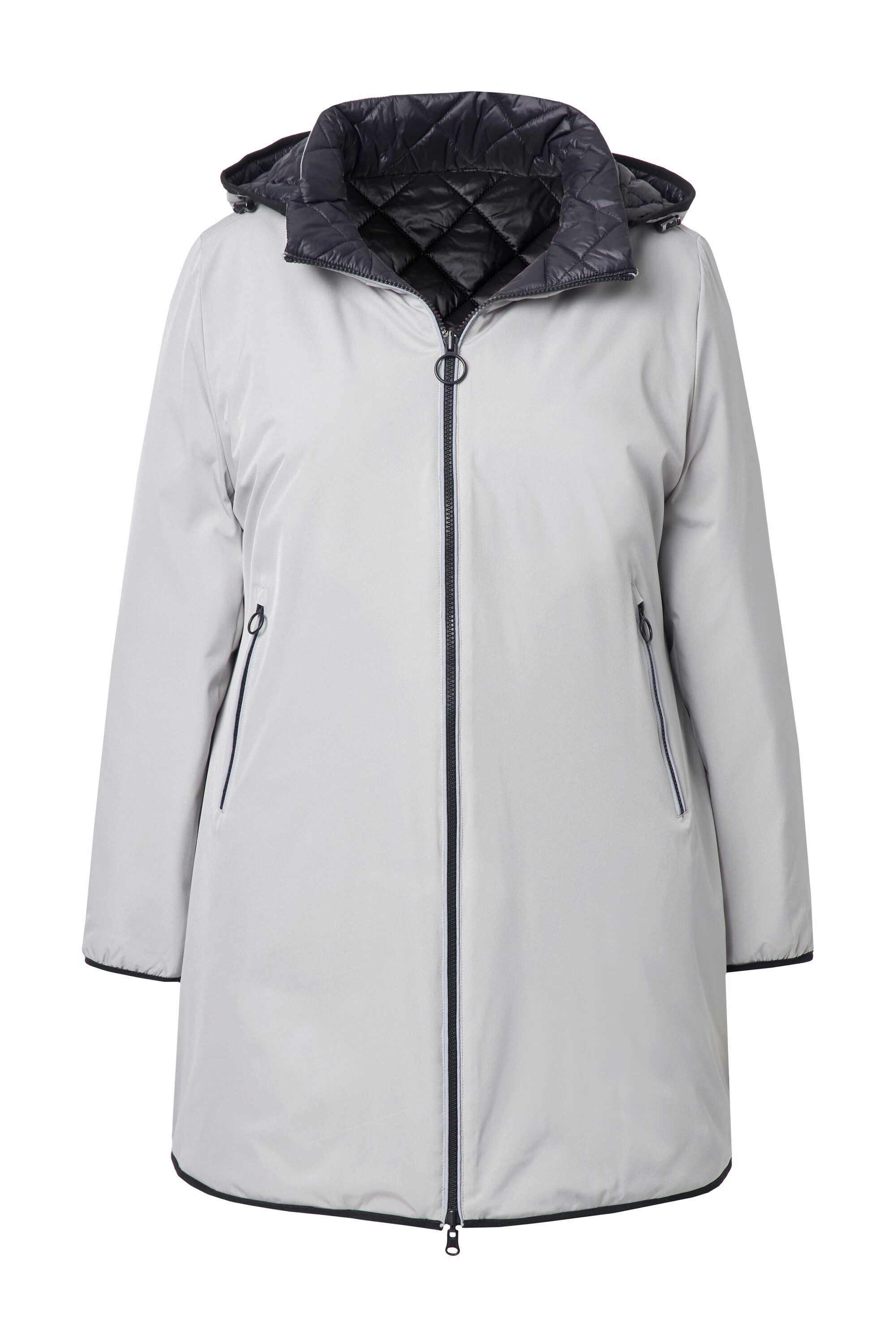 Ulla Popken Funktionsjacke HYPRAR Wende-Steppjacke wasserdicht 2-Wege Zippe günstig online kaufen