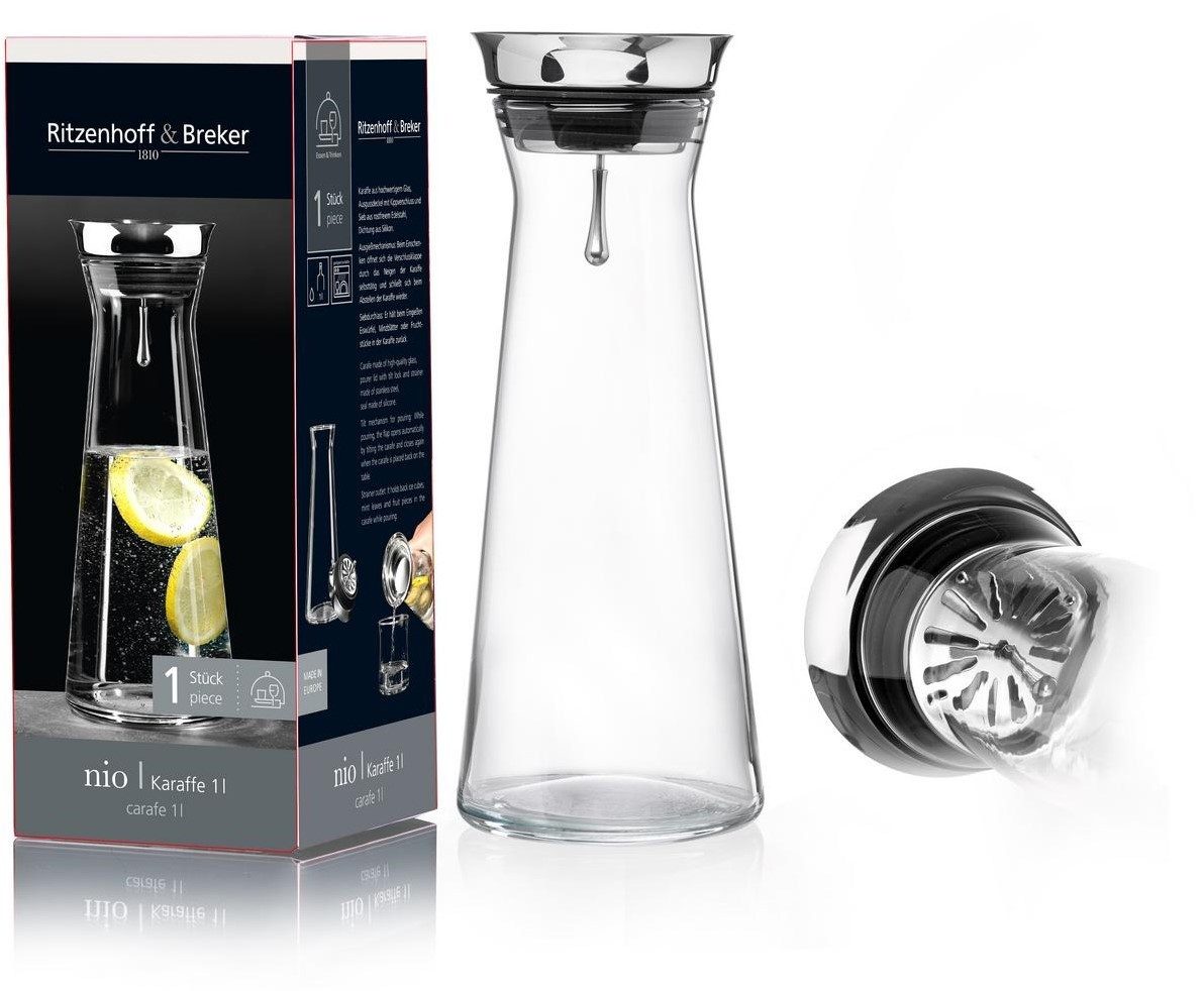 Ritzenhoff & Breker Glaskaraffe NIO, 1,0 Liter