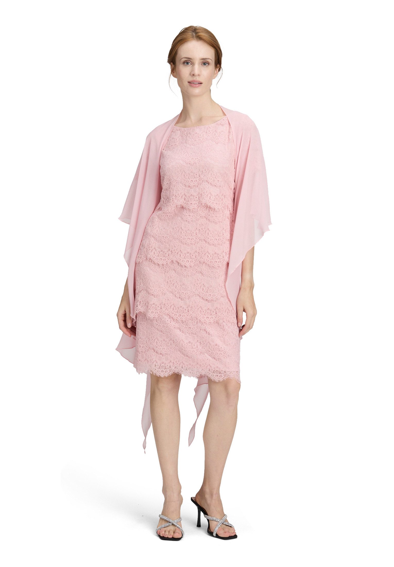 Vera Mont Multifunktionstuch Damen mit Volant, Nahtführung