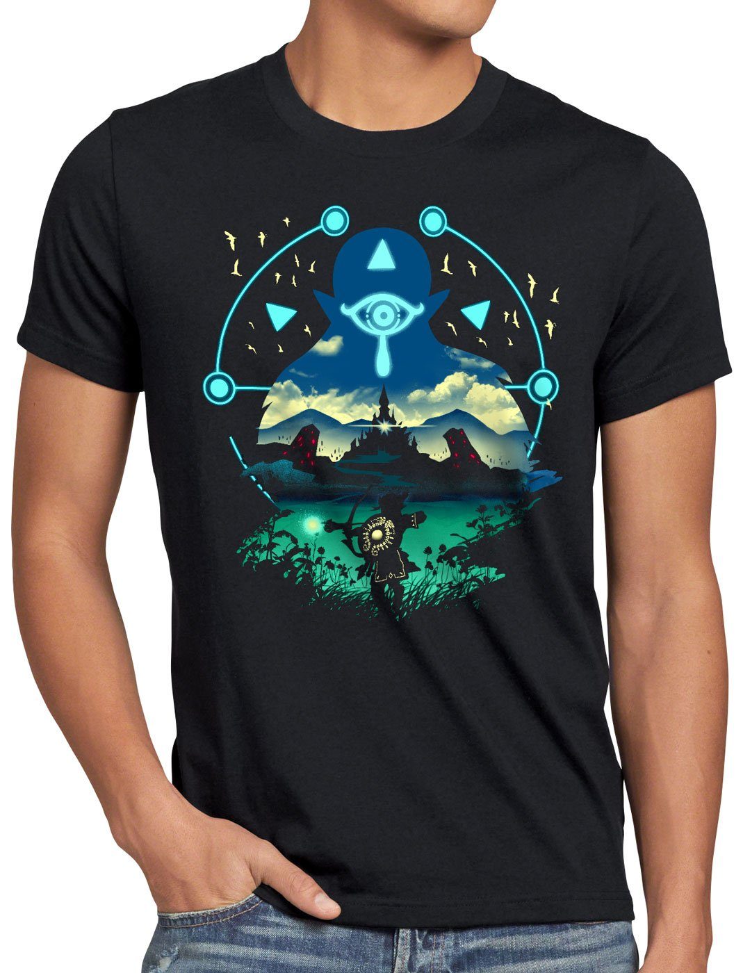style3 T-Shirt Sheikah Hunter wild switch the breath of switch2 zelda ocarina link