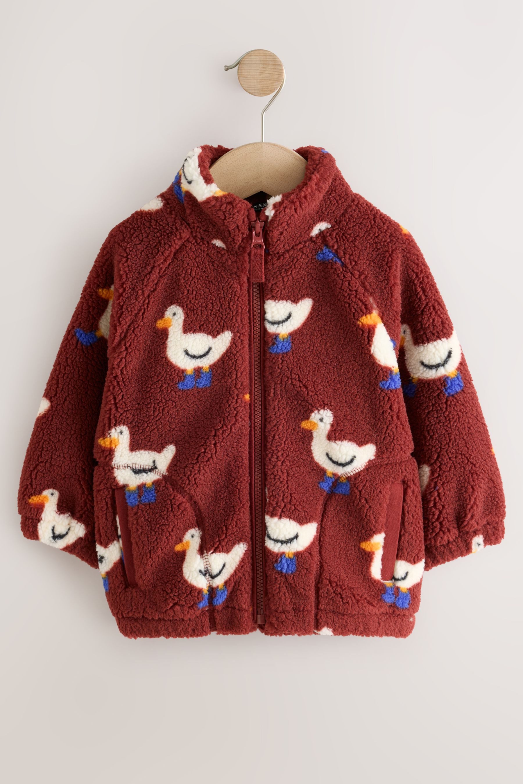 Next Fleecejacke Fleece mit durchgehendem Print (1-St) – Bild 3 von 5