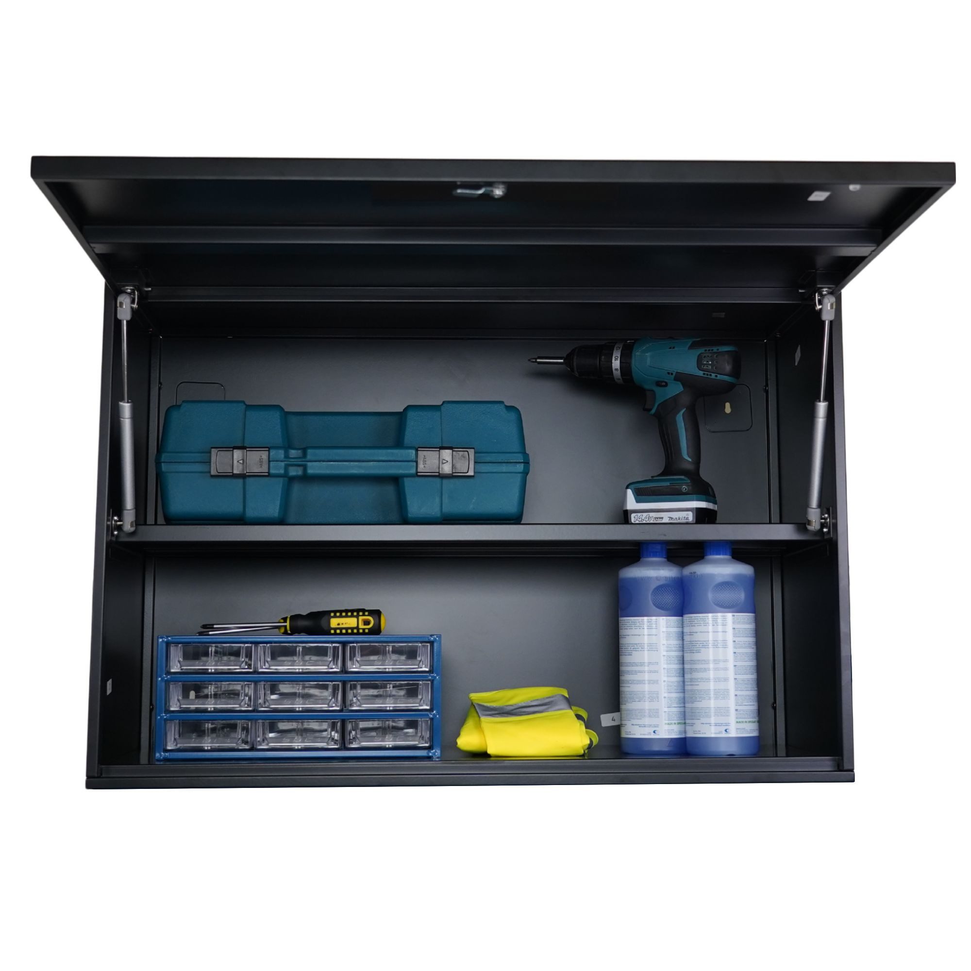 PROREGAL® Hängeschrank Abschließbarer Wandschrank aus Stahl ELEPHANT HxBxT 55x80x40cm Schwarz