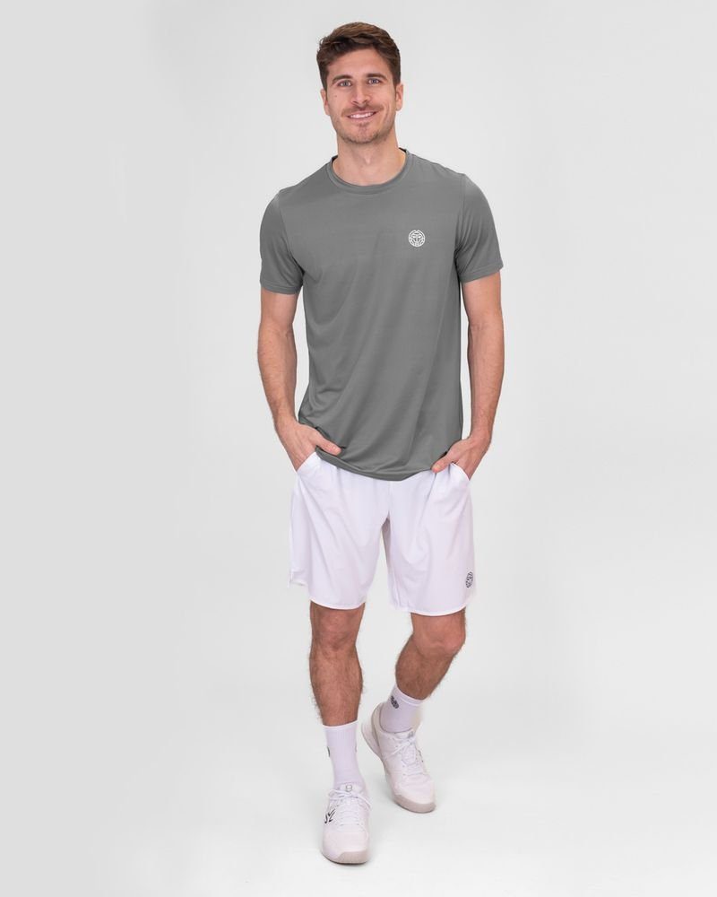 BIDI BADU Tennisshirt Crew Tennis in Shirt für Herren Grau
