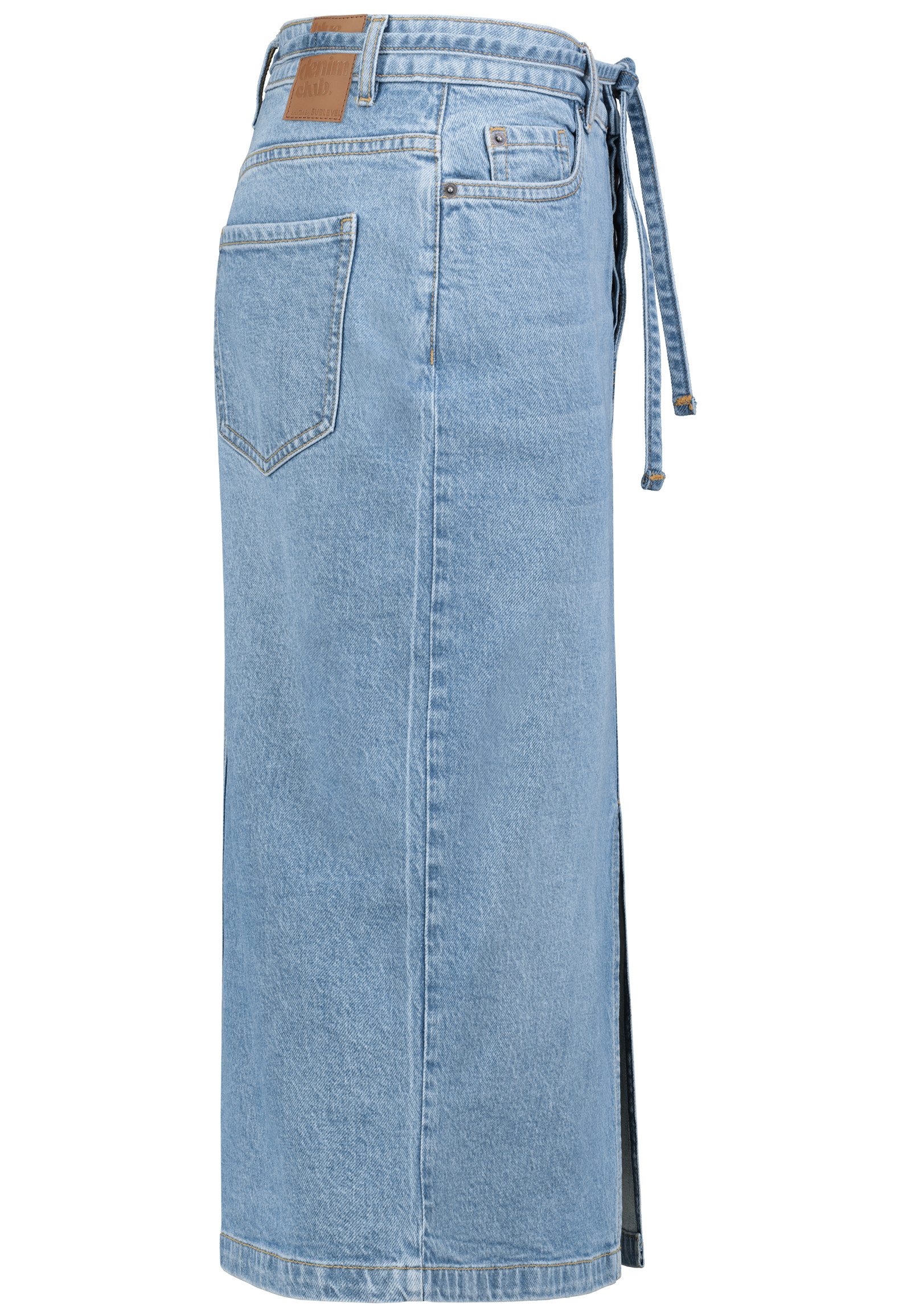 SUBLEVEL Jeansrock Damen Maxi Midi Mini Rock langer Schnitt Denim Stretch