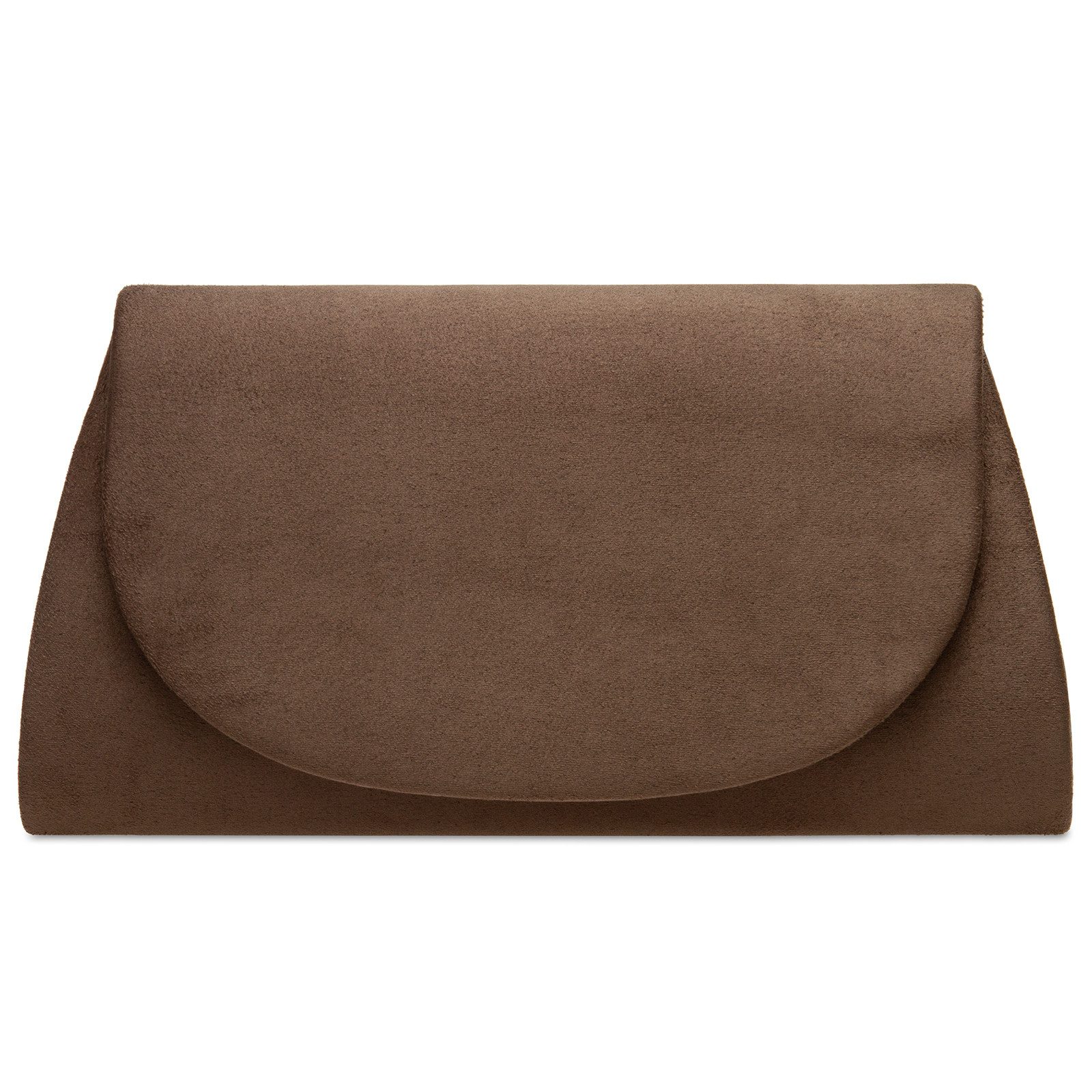 Caspar Clutch TA525 Damen elegante Textil Velours Abendtasche