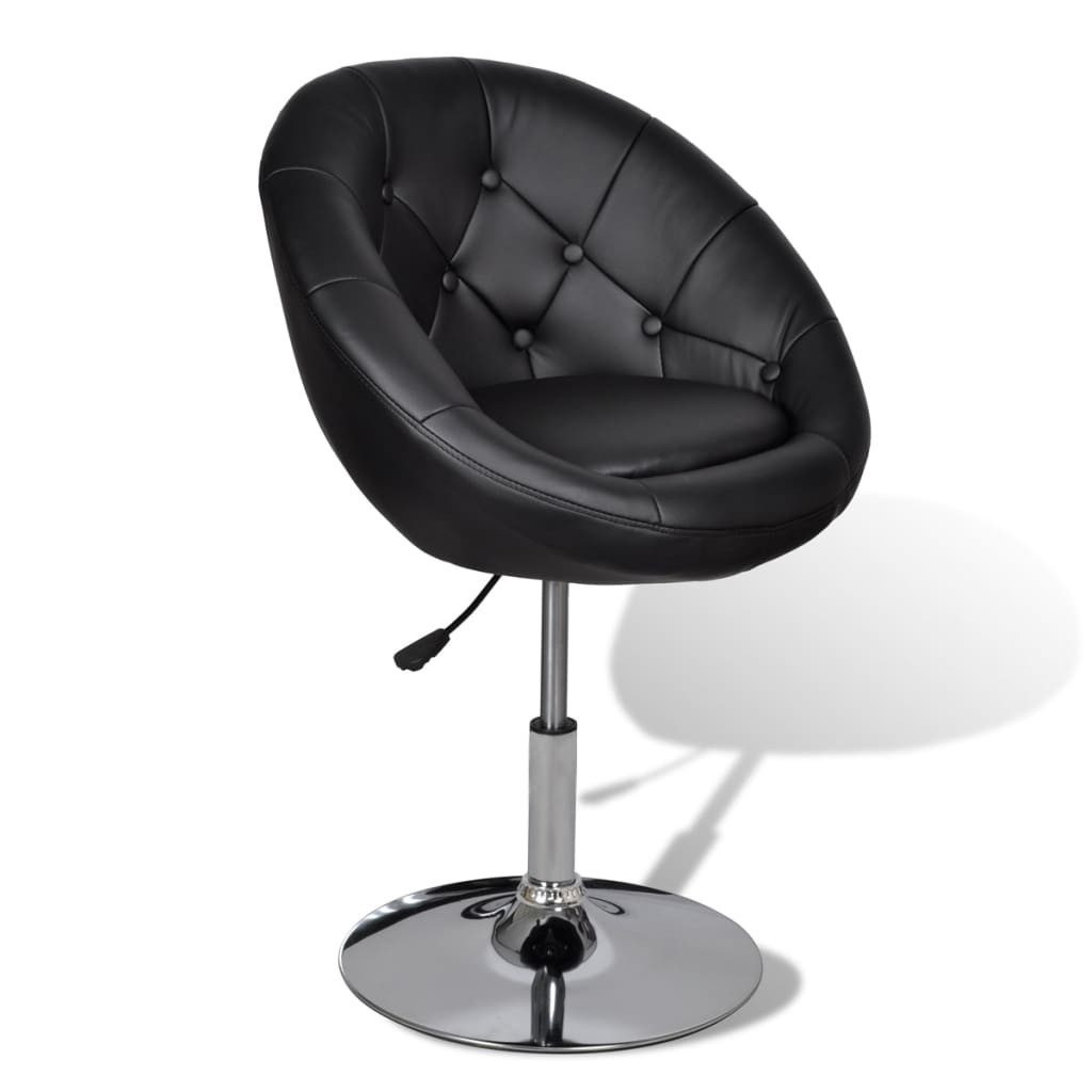 vidaXL Barhocker Cocktailsessel Schwarz Kunstleder (1 St)