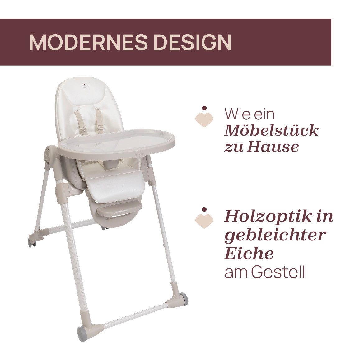 Chicco Hochstuhl Polly Armonia Motherpearl, mit günstig online kaufen