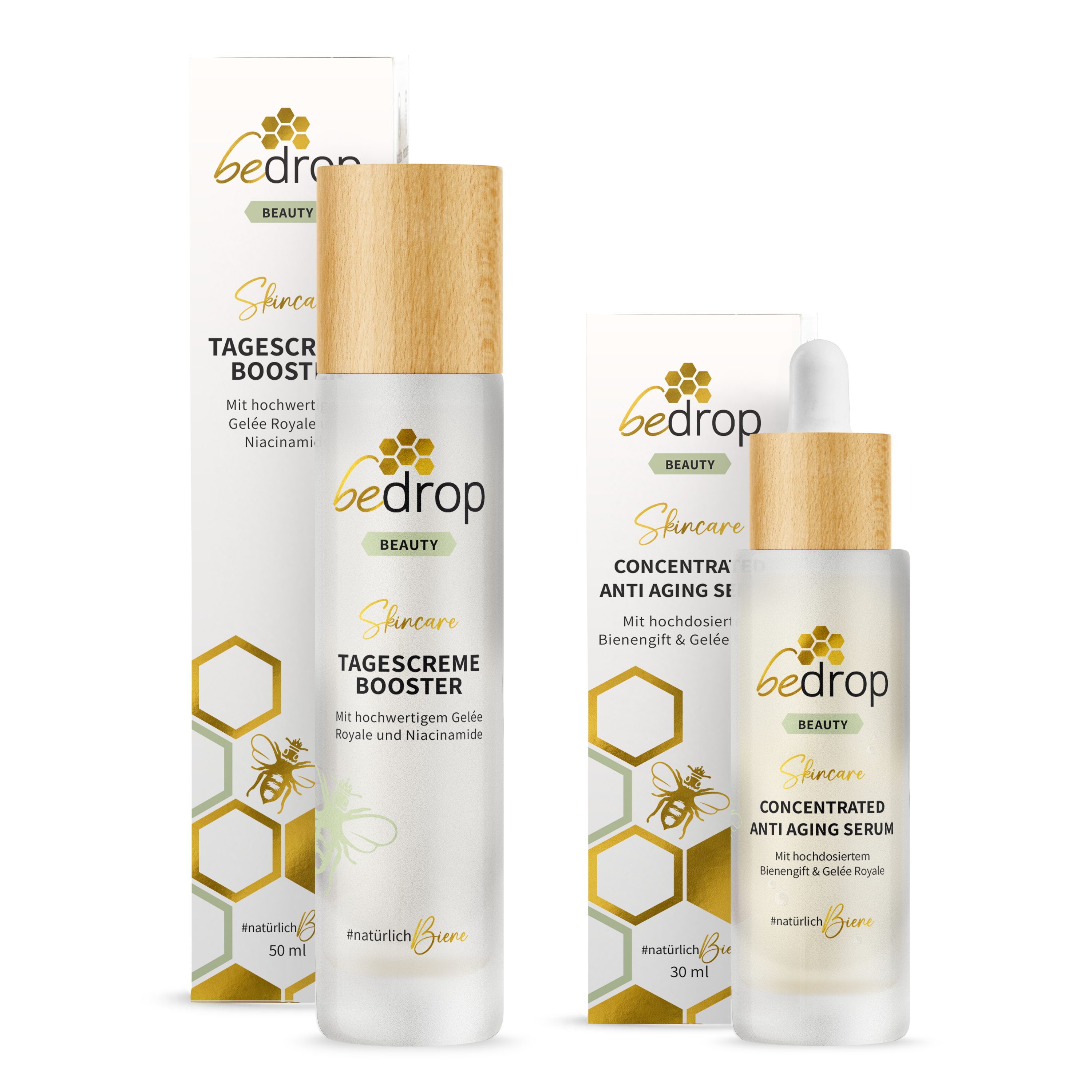 Hautpflege-Set Skin Care Set, CONCENTRATED Anti-Aging Serum & Tagescreme Booster