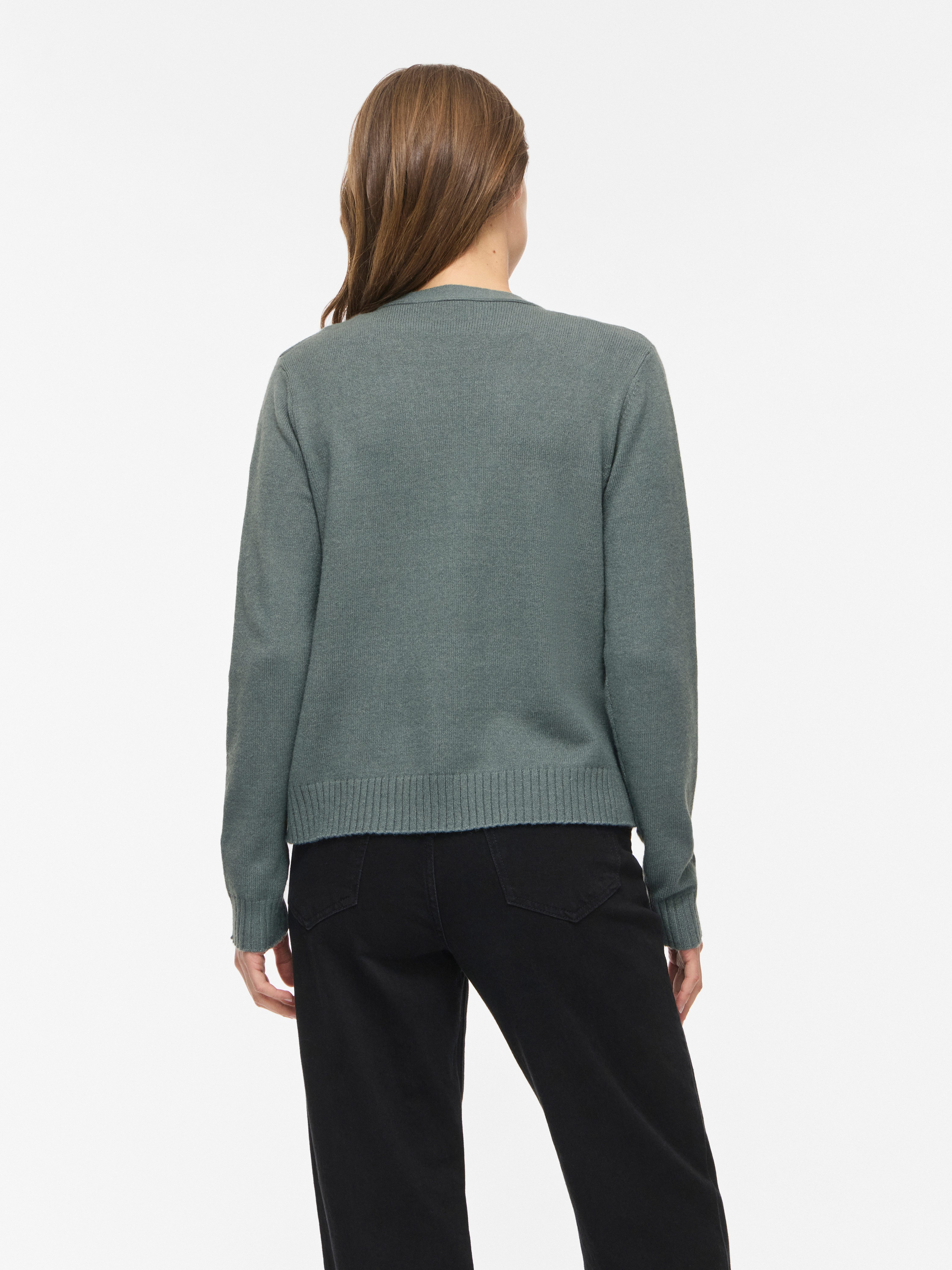 Vila Cardigan VIRIL SHORT L/S KNIT CARDIGAN-NOOS Materialmix, regular fit