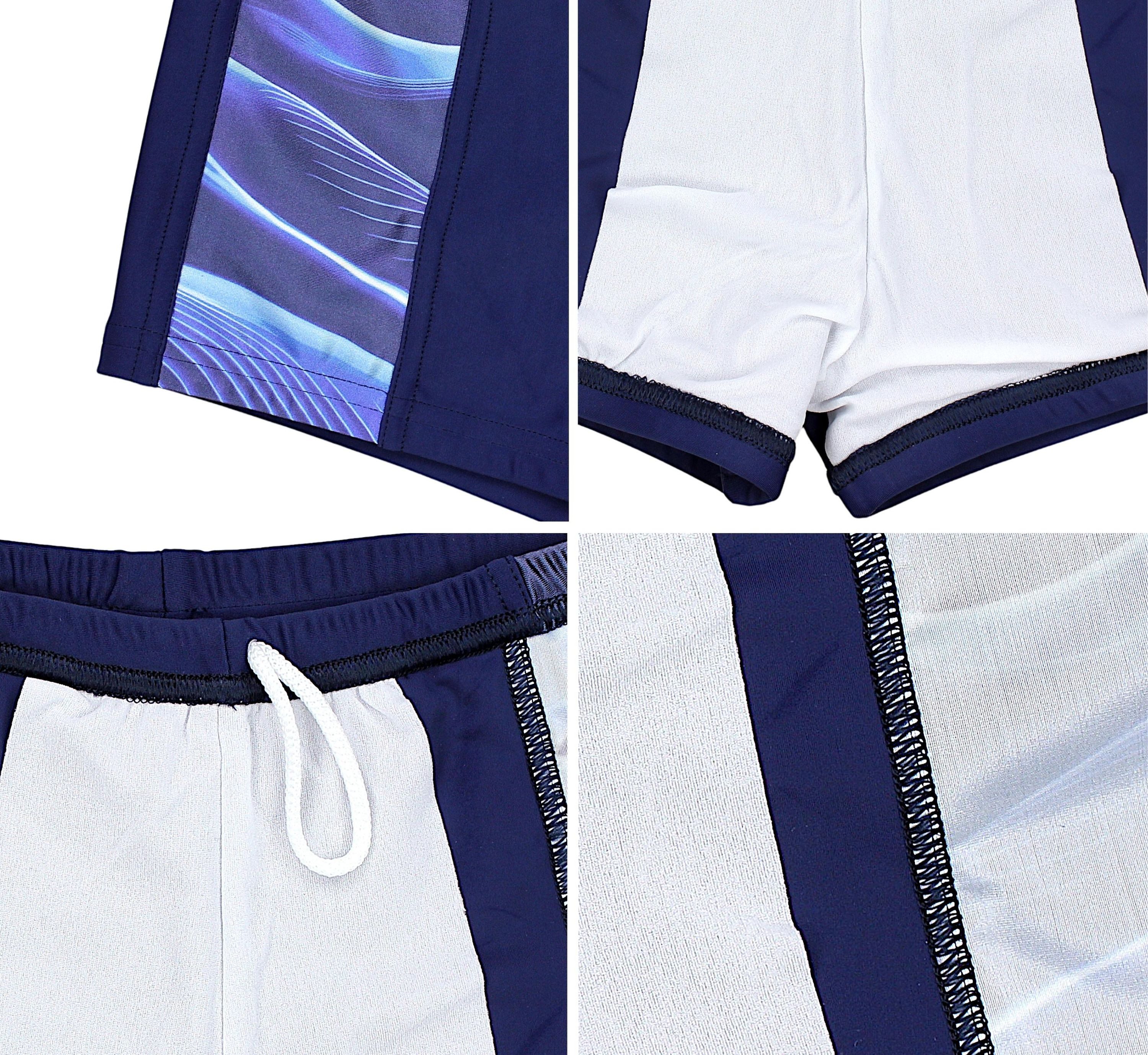Aquarti Badehose Aquarti Herren Badehose Kurz Sportlich Streifen – Bild 4 von 5