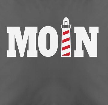 Kissenbezüge Moin mit Leuchtturm - weiß, Shirtracer (1 Stück), Statement