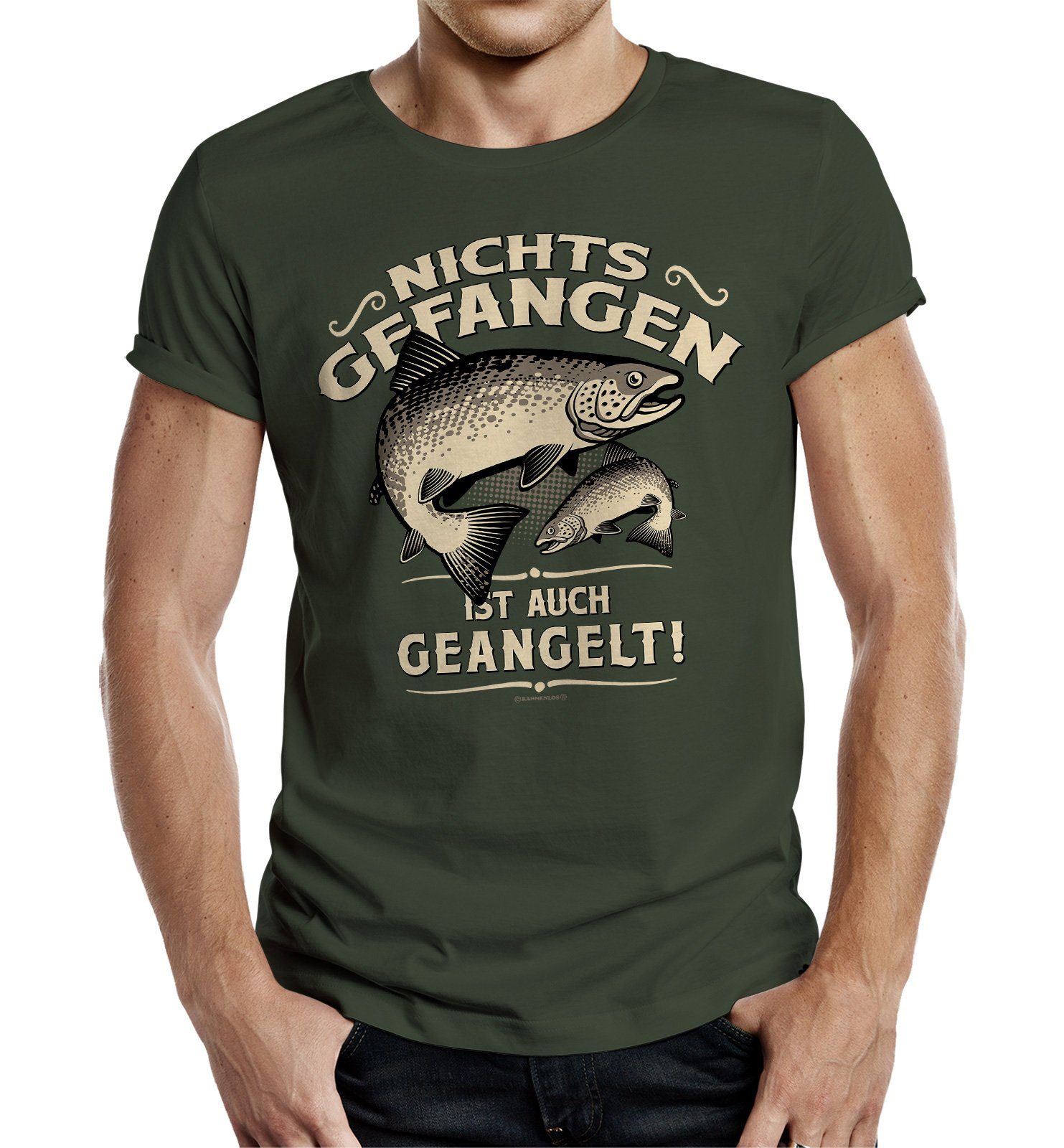 RAHMENLOS® T-Shirt Das Geschenk für Angler günstig online kaufen