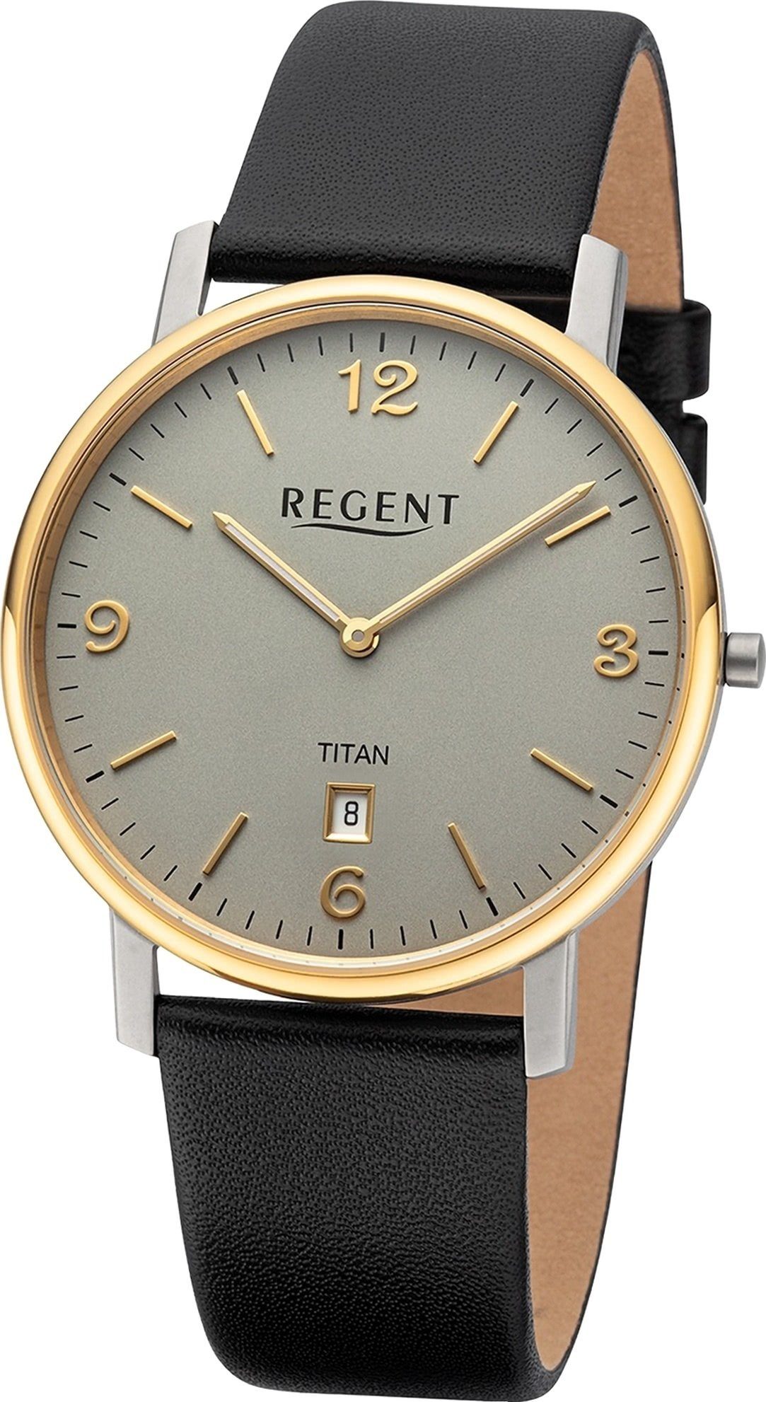 Quarzuhr Regent Herren Armbanduhr Analog