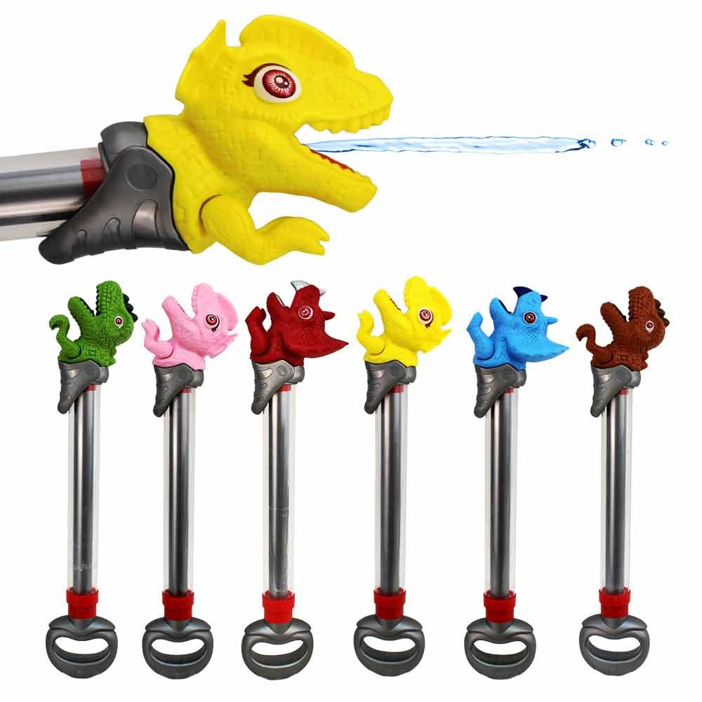 Fun Trading Wasserpistole Wasserspielzeug Dino in 6 Farben - ca. 40 cm (6-tlg)