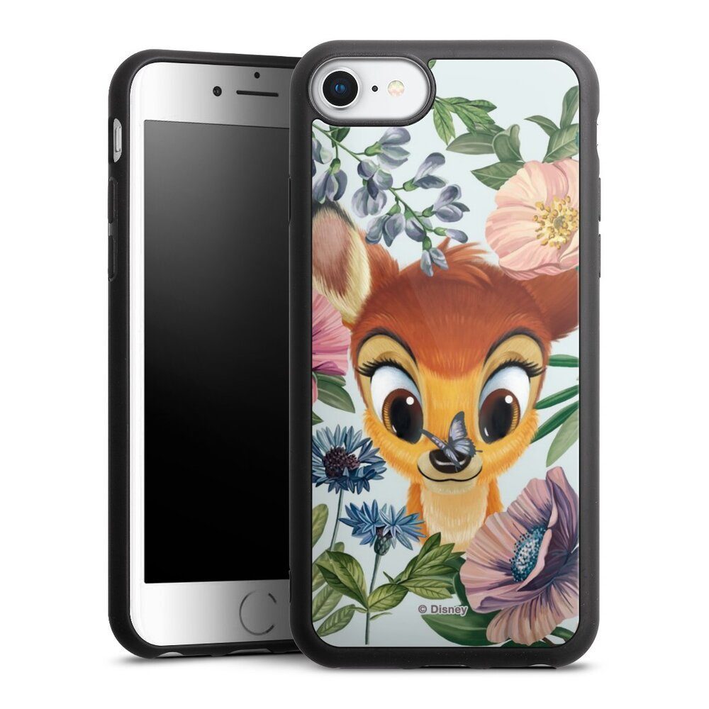DeinDesign Handyhülle Disney Blumen Bambi Bloomy Bambi, Apple iPhone 7  Gallery Case Glas Hülle Schutzhülle 9H Gehärtetes Glas