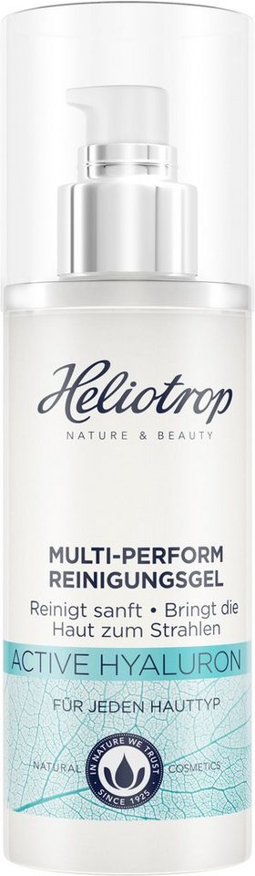 HELIOTROP Gesichtsreinigungsgel Active Hyaluron, Befreit die Haut gründlich  von Make-up & überschüssigem Talg