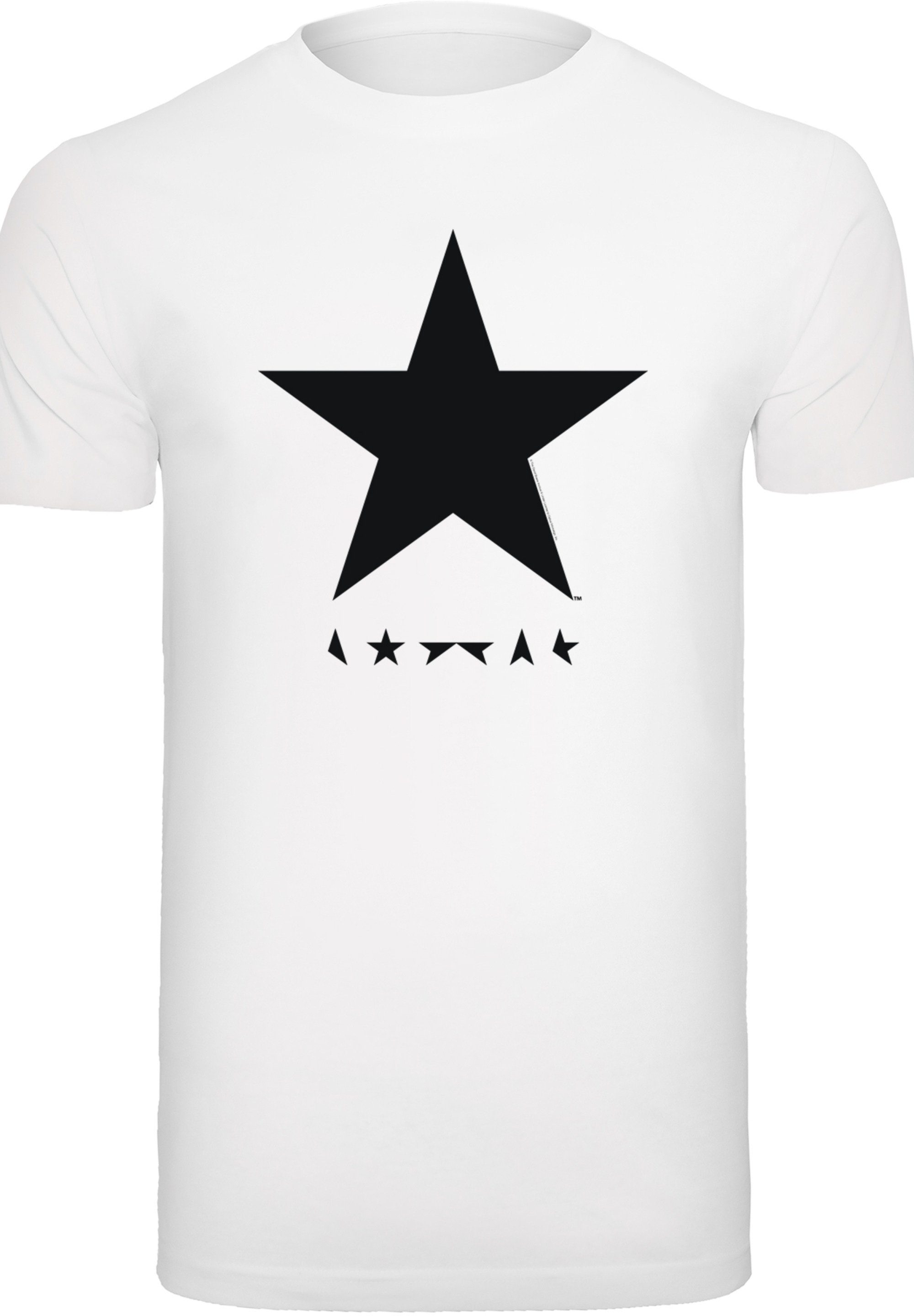 F4NT4STIC T-Shirt David Logo Print weiß Bowie Star