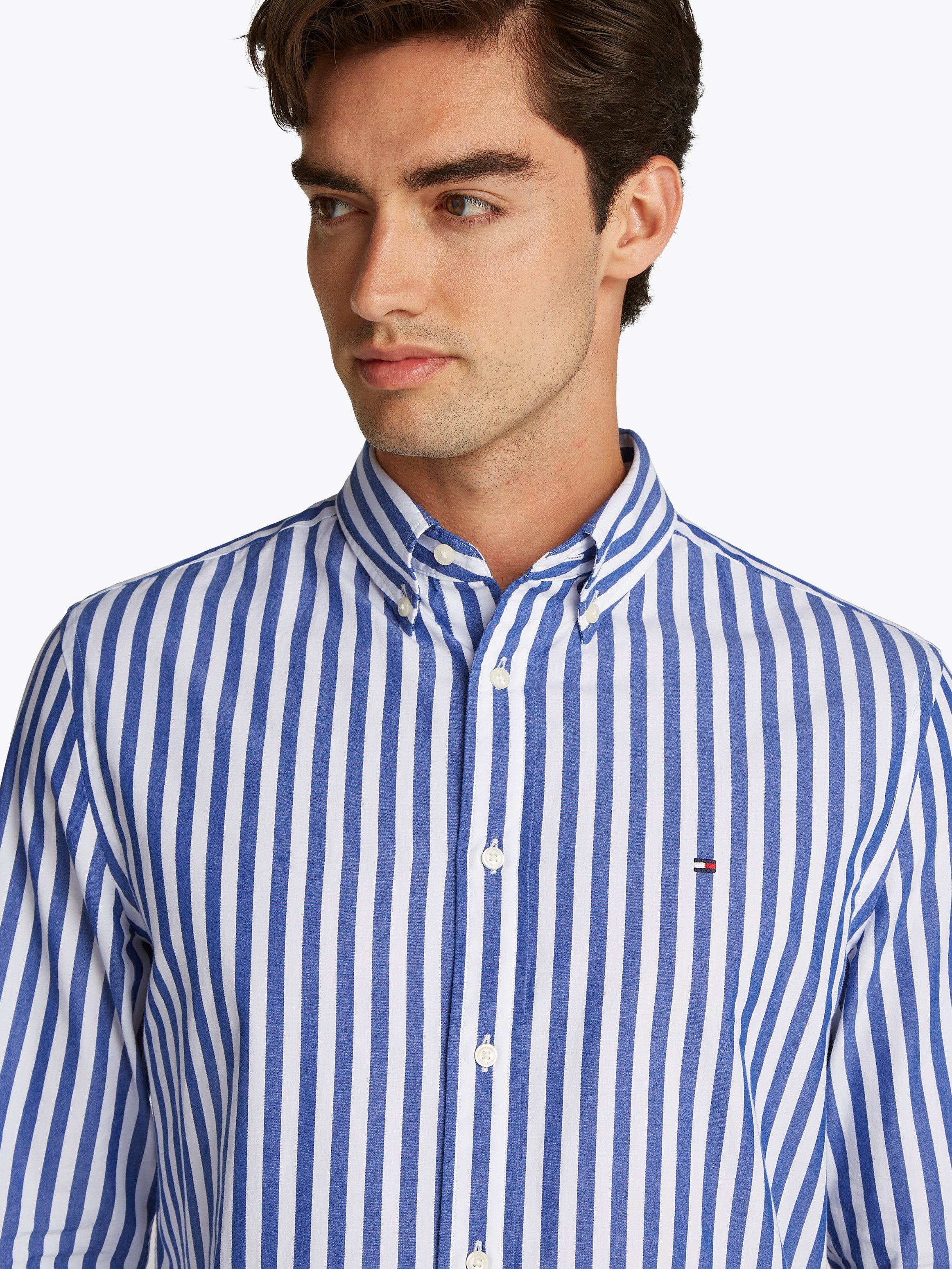 Tommy Hilfiger Langarmhemd FLEX POPLIN BOLD günstig online kaufen