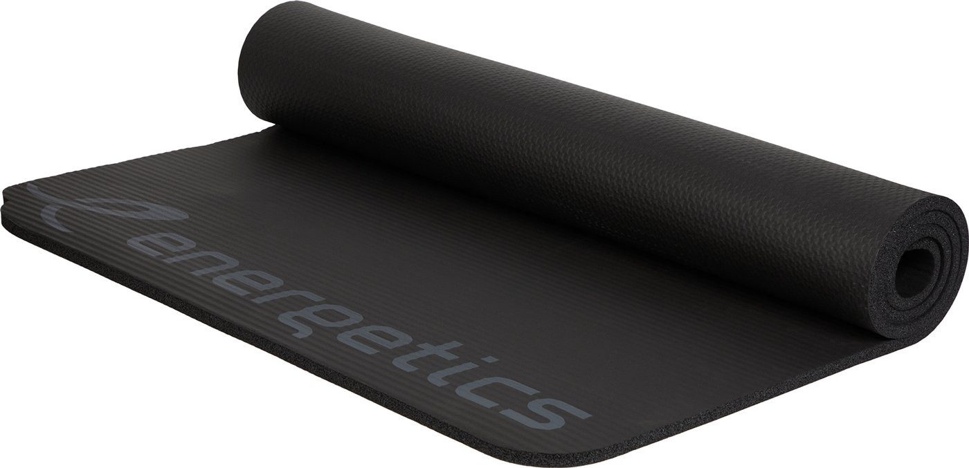 Energetics Fitnessmatte Gymnastik-Matte NBR Mat 185 cm 1.5 BLACK