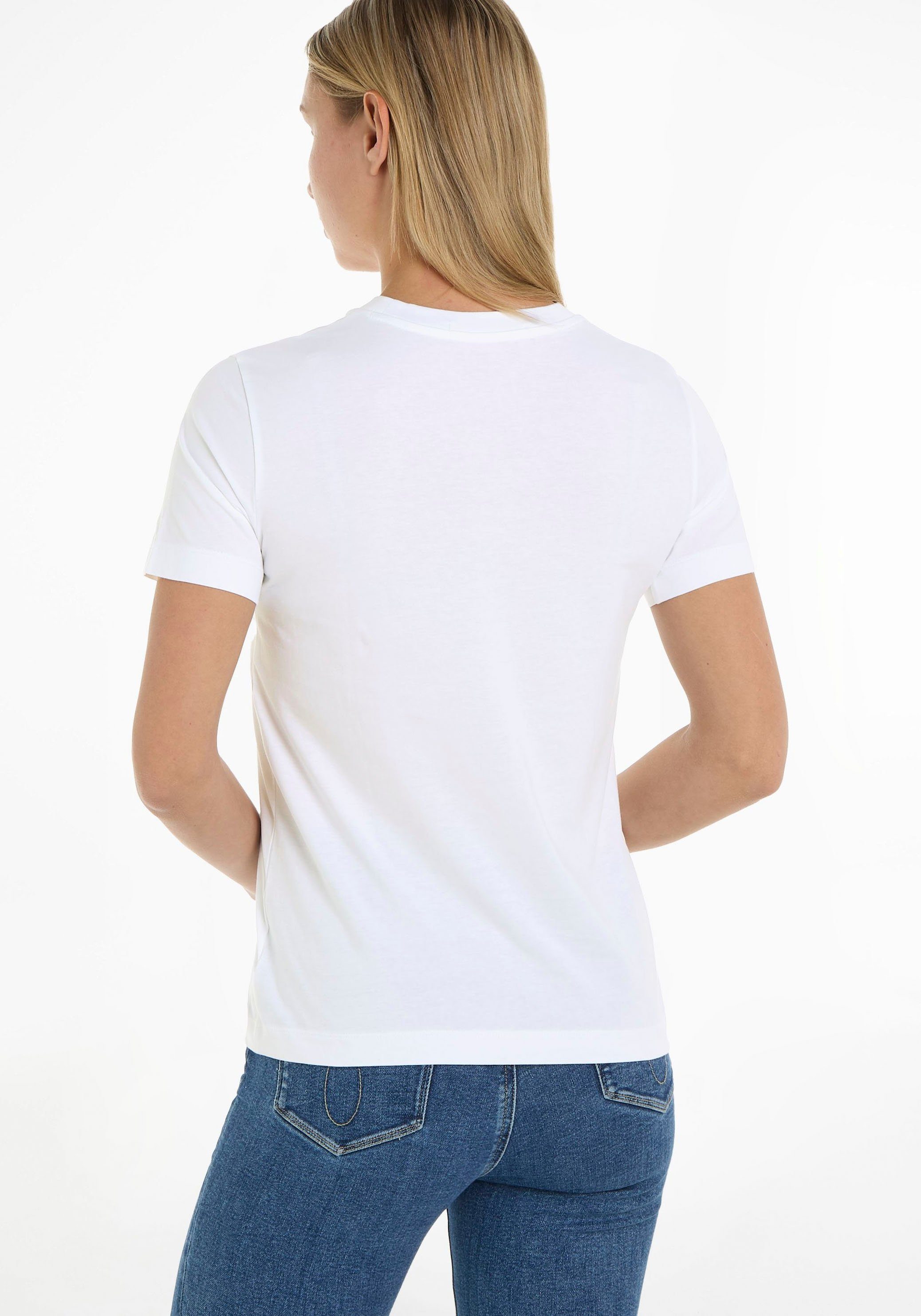 T-Shirt Klein Jeans Baumwolle reiner Calvin aus weiß