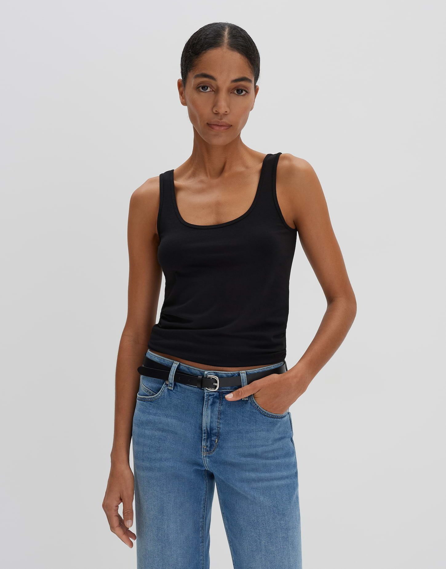 Shirttop Jerseytop KÄTHI Slim aus Modal Mix