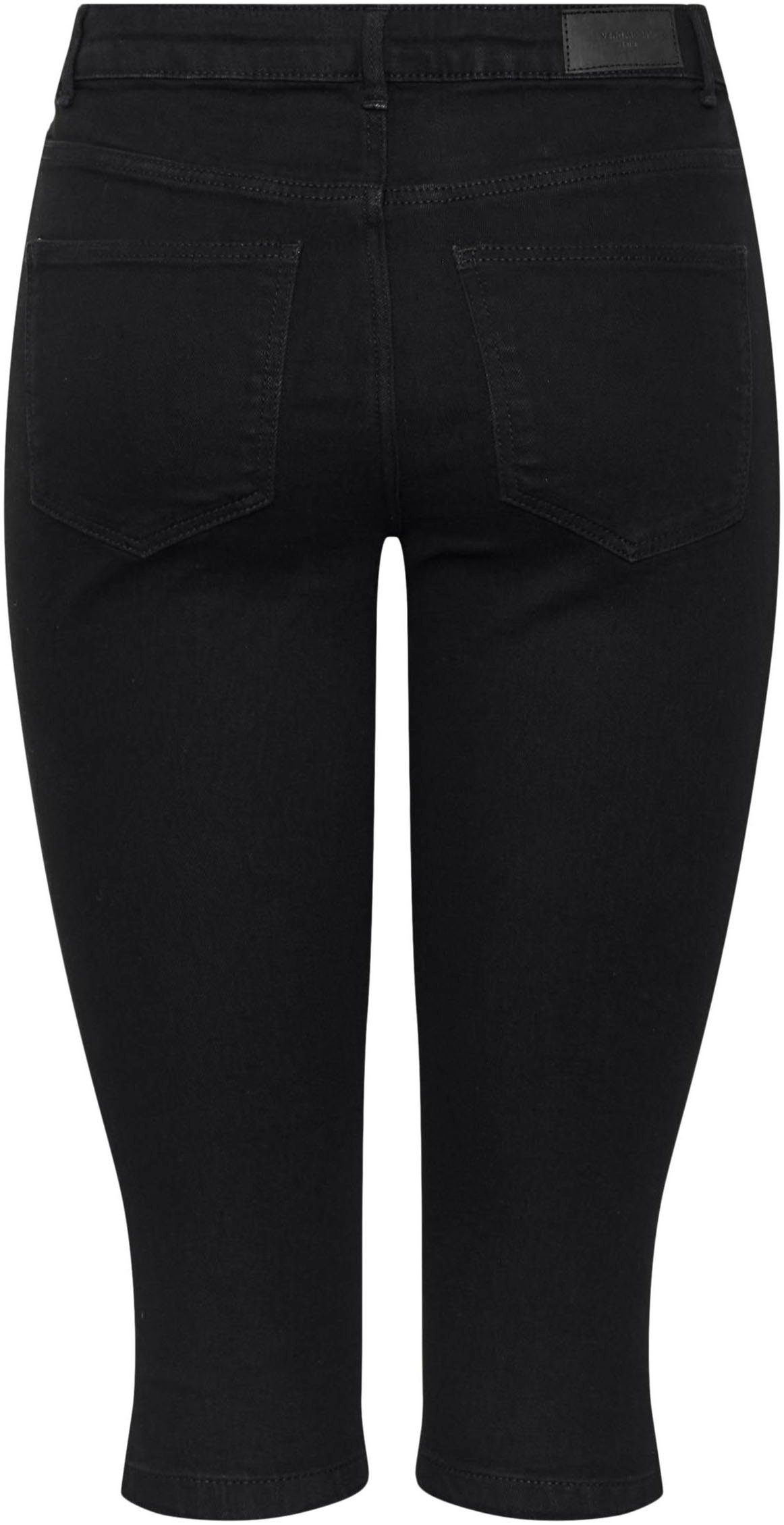 Moda Black VMJUNE MR 3/4-Jeans NOOS Vero DNM KNICKERS MIX