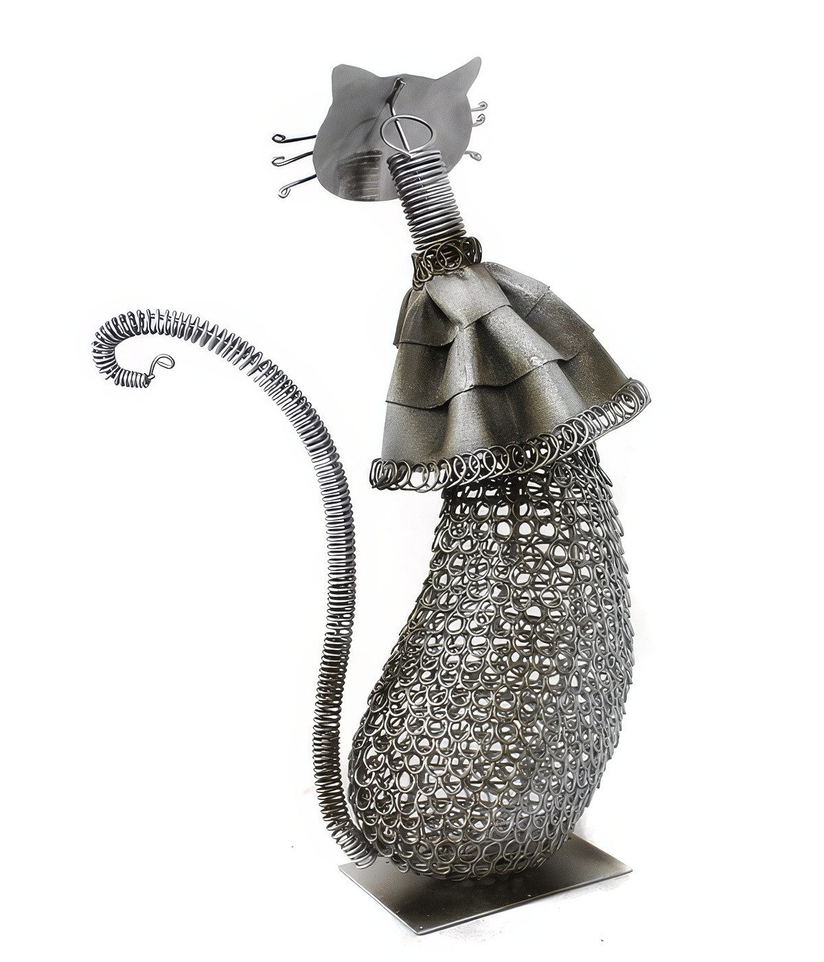 Yudu Winkekatze Katze mit Wackelkopf Kunsthandwerk Dekoration Metallarbeit günstig online kaufen