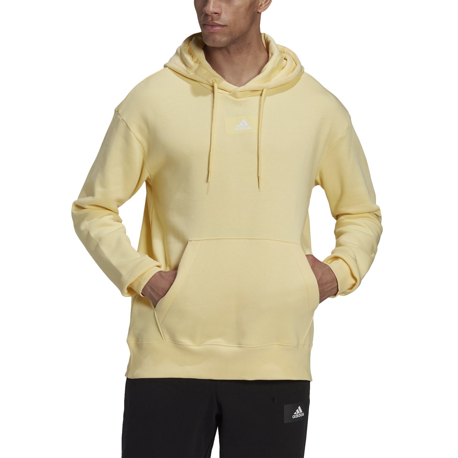 adidas Performance Kapuzenpullover Essentials Feelvivid Baumwolle gelb Herren