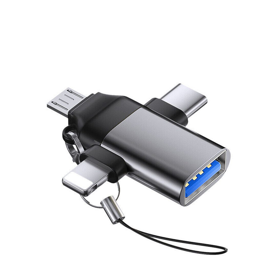 OTG Adapter USB A auf USB C/Micro USB für iPhone Samsung MacBook iPad USB-Adapter