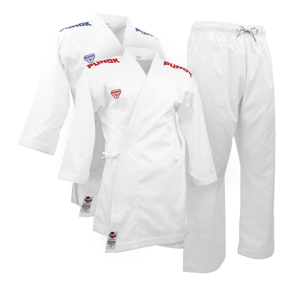 Century Martial Arts Karateanzug PUNOK WKF Wettkampf Kumite Uniform 3 Teile Set [1] 150 cm