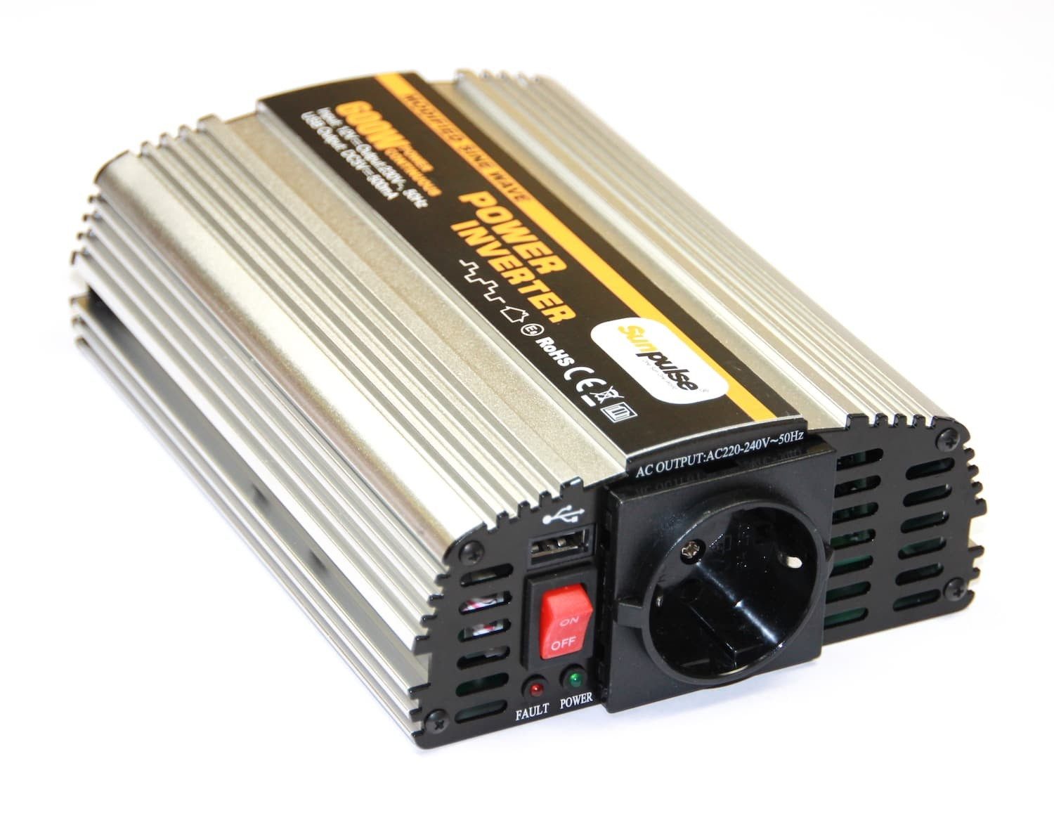 solartronics Wechselrichter Spannungswandler 12V zu 230V 600W-2000W NS Mod. Sinus