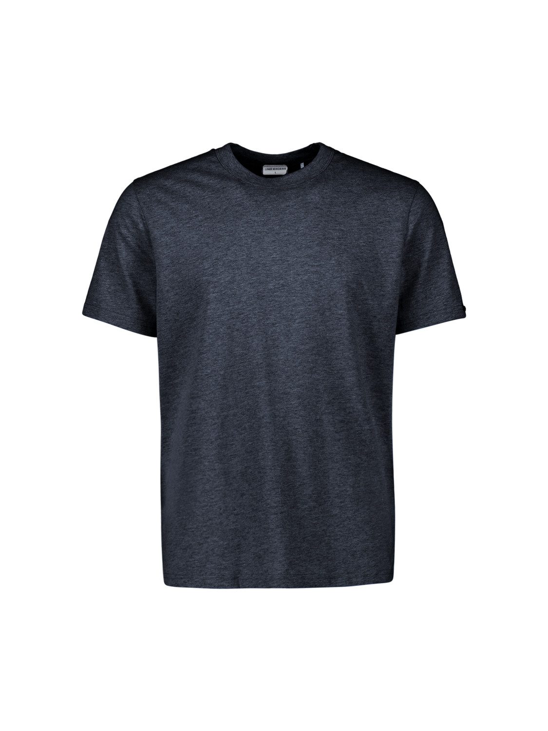 NO EXCESS Kurzarmshirt T-Shirt Crewneck Melange