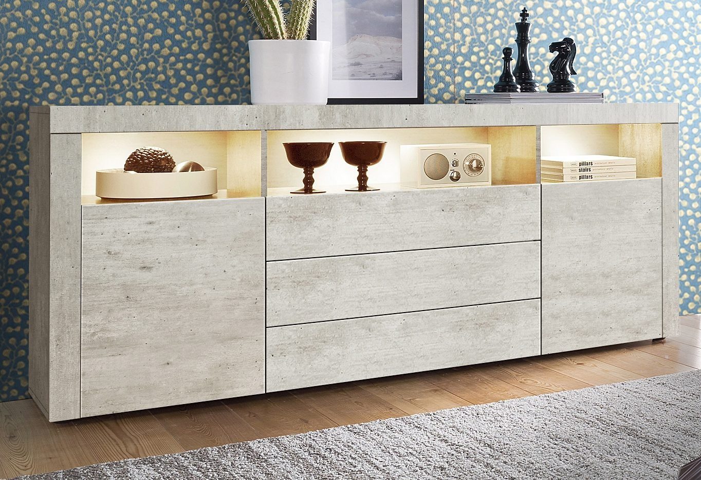 borchardt Möbel Sideboard Santa Fé, Kommode 166 cm breit, Breite 166 cm