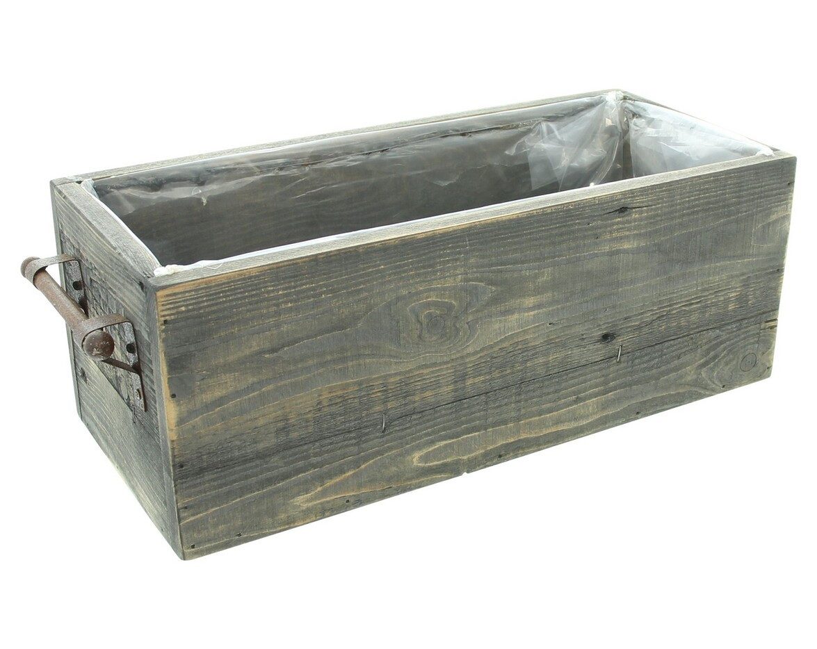 Home-trends24.de Blumenkasten Blumenkasten Pflanzkasten Holz Pflanzer Kasten Pflanzbox Antik Holz