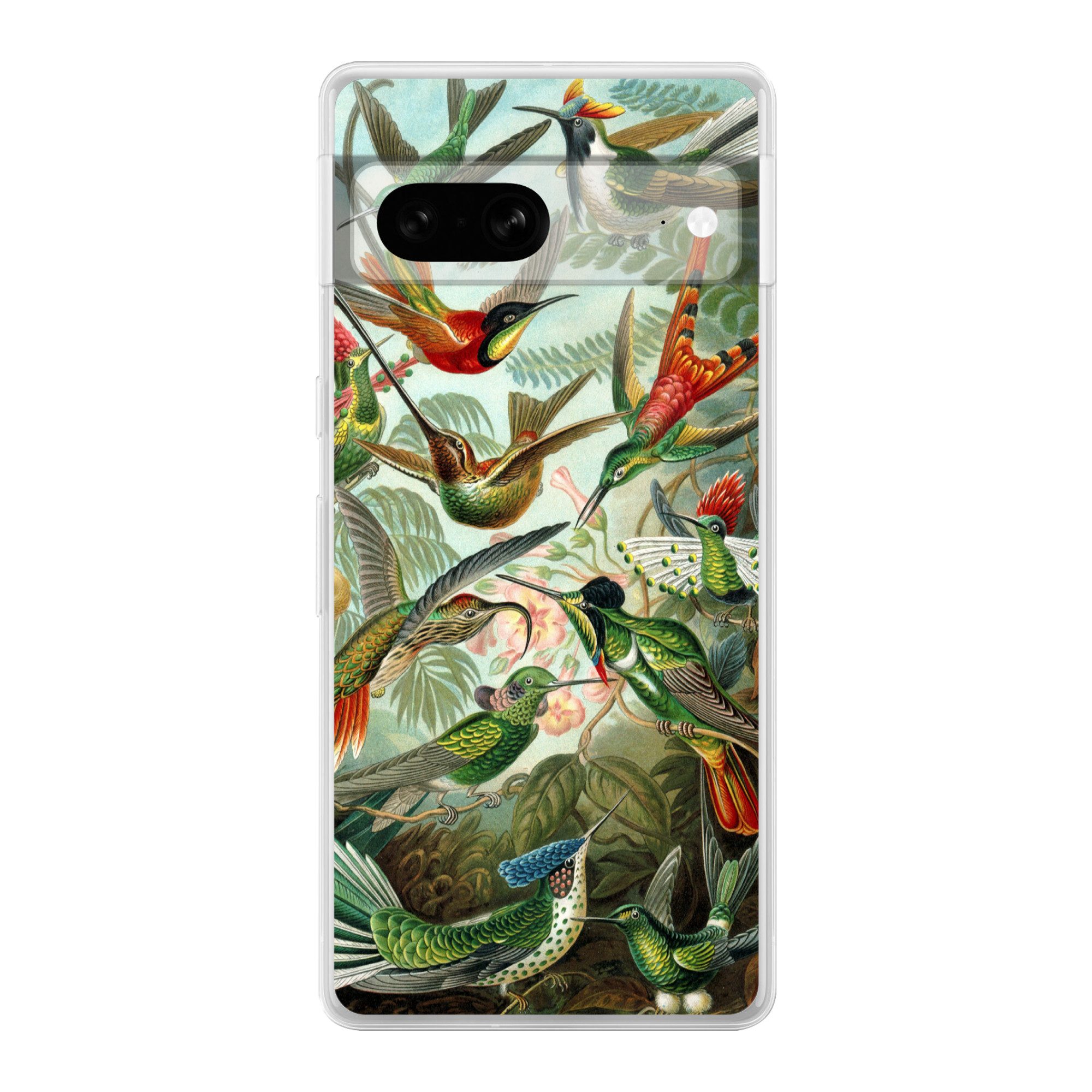 MuchoWow Handyhülle für Google Pixel 7 Trochilidae - Alte Meister - Kunst, Phone Case, Silikon, Schutzhülle Dünn