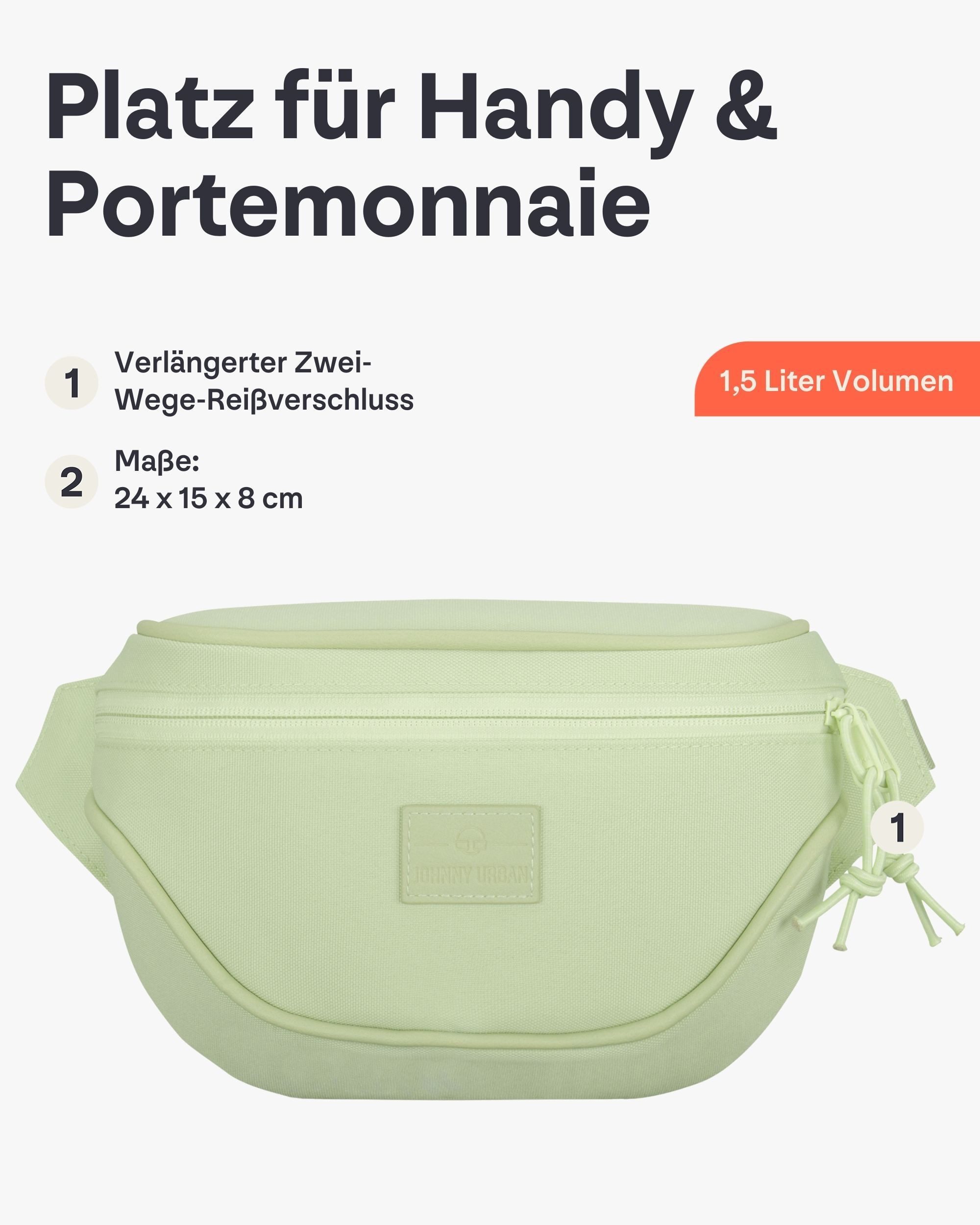 Johnny Urban Gürteltasche Ben Bauchtasche Damen Herren Wasserabweisend (1-tlg), Größenverstellbar, Wasserabweisend