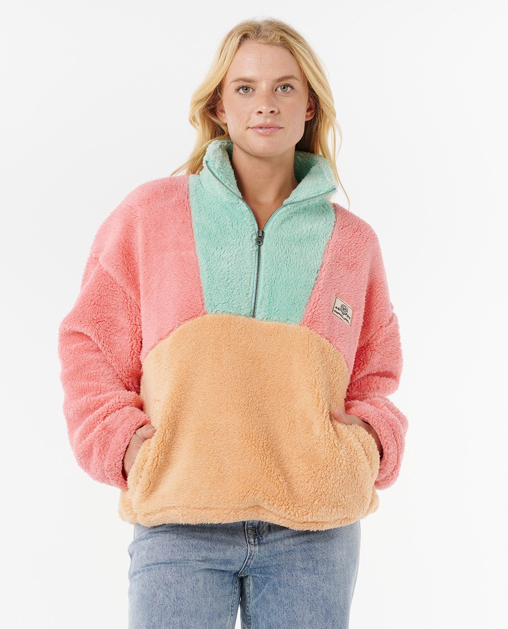 Rip Curl Fleecepullover Block Party Fleecejacke günstig online kaufen