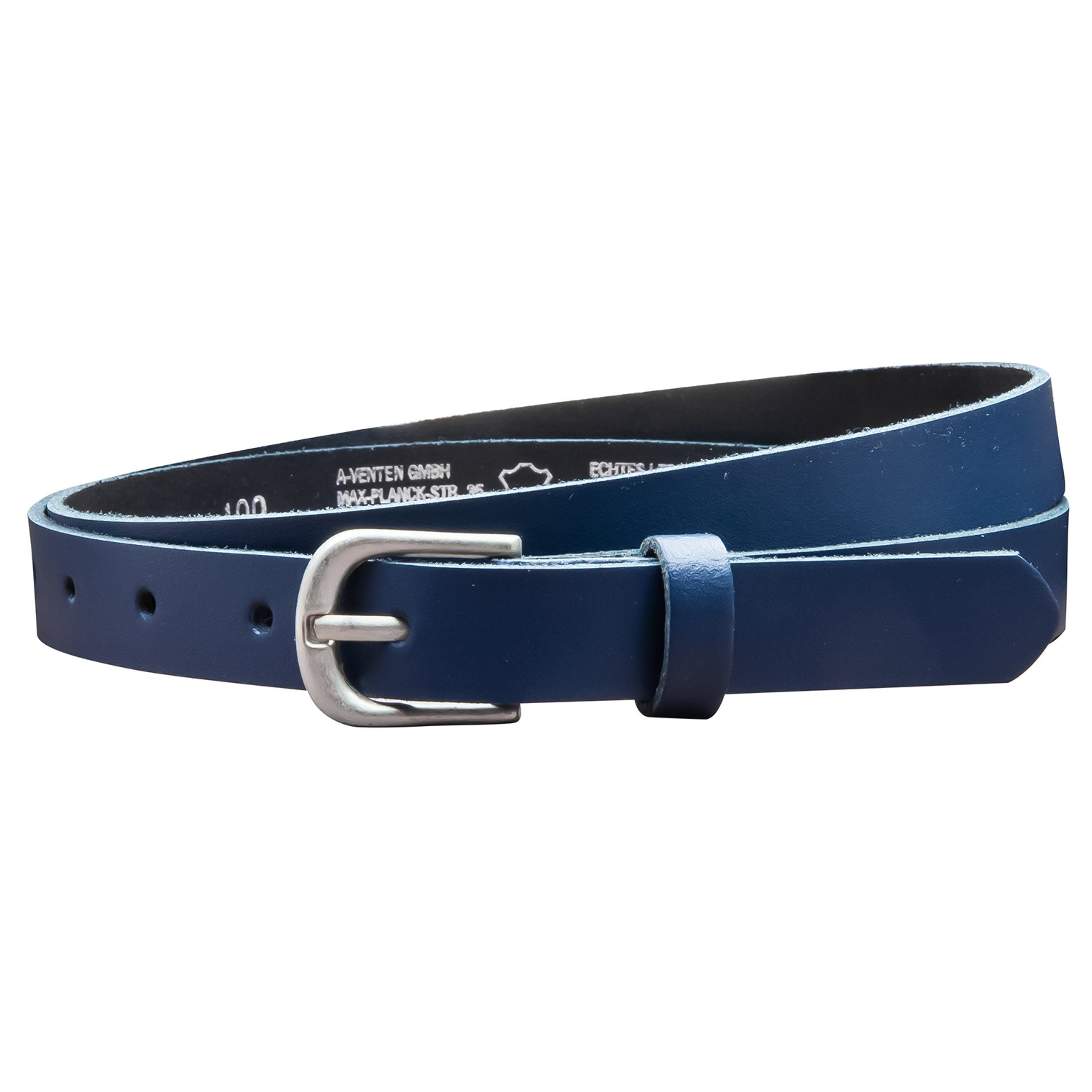 COLOGNEBELT Ledergürtel OM16-SL-Dunkelblau MADE IN GERMANY, Dunkelblau Kürz günstig online kaufen