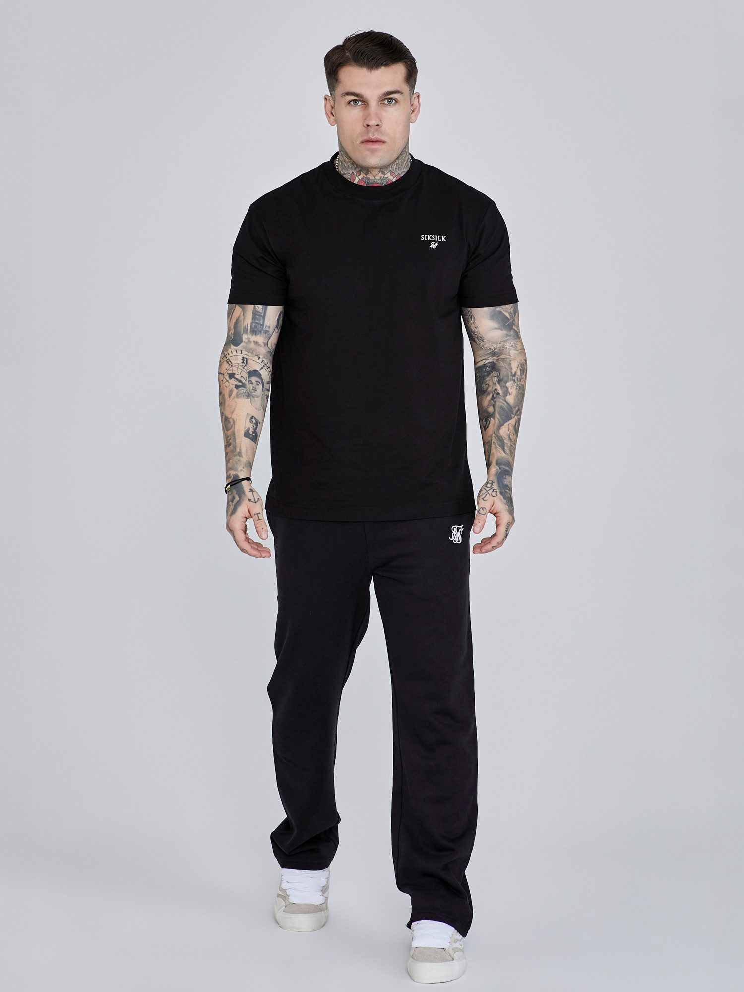 Siksilk Sweathose SikSilk Herren Schwarze Trainingshose günstig online kaufen