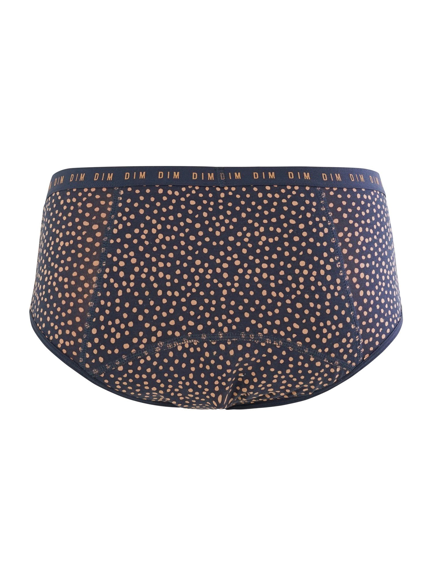 DIM Funktionsunterhose DIM Protect Period Panty mit Punkten, stark, Bio Baumwolle