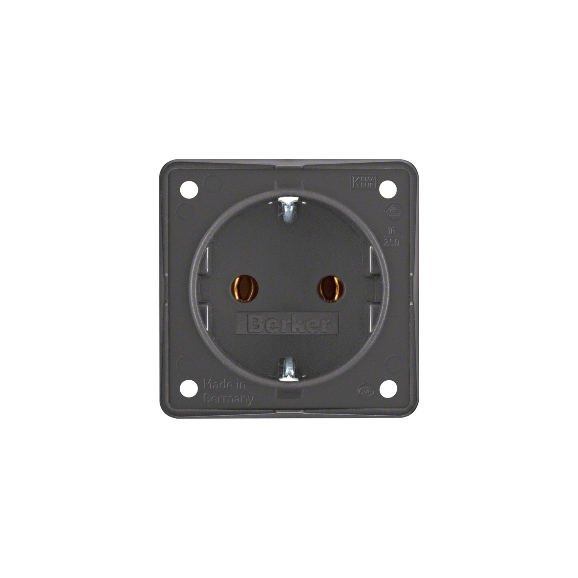 Berker Steckdose Berker Schuko-Steckd.anth m.Steckklemmen 947782505