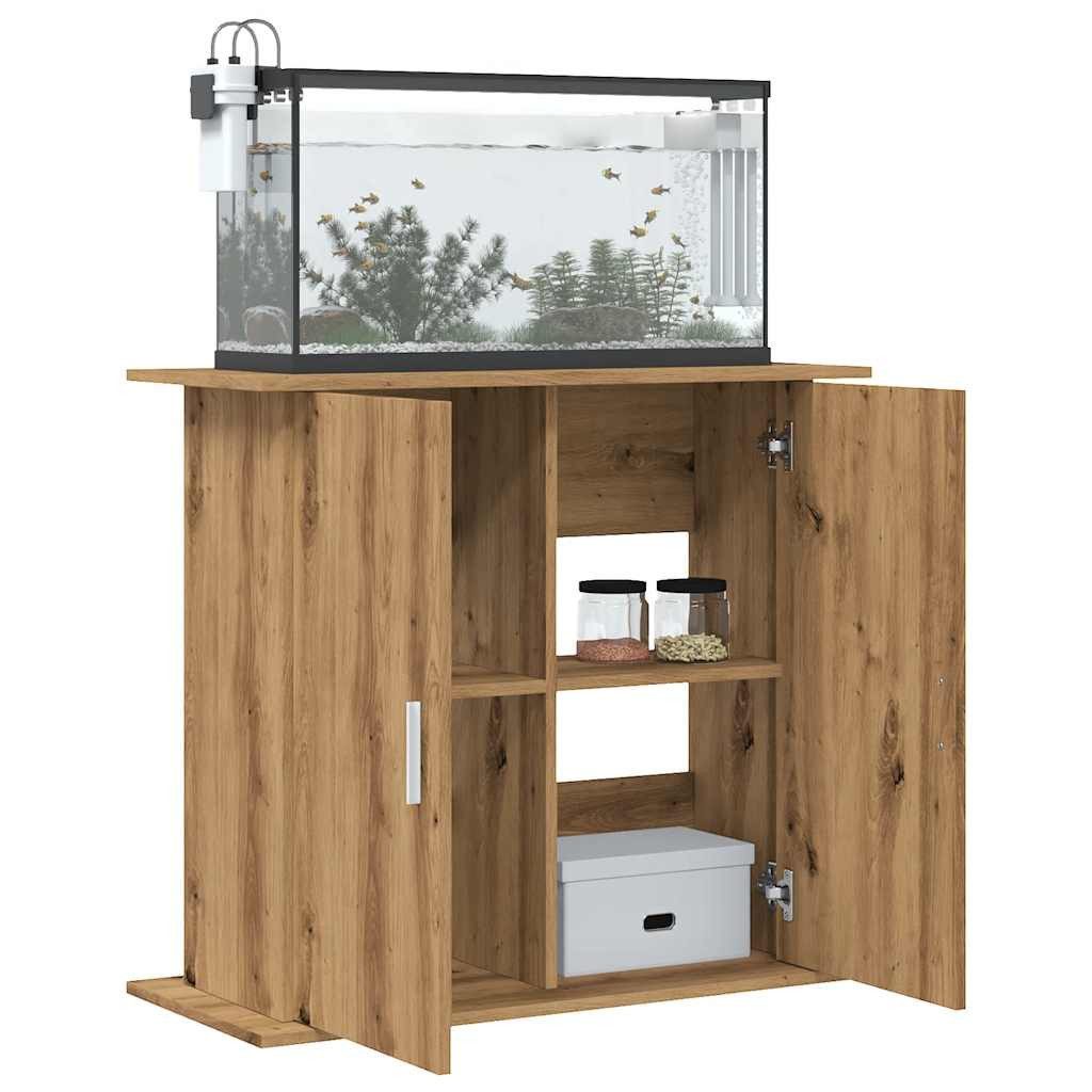 vidaXL Aquariumunterschrank 81 x 36 x 73 cm Aquariumständer Artisan-Eiche 81x36x73 cm Spanplatte T