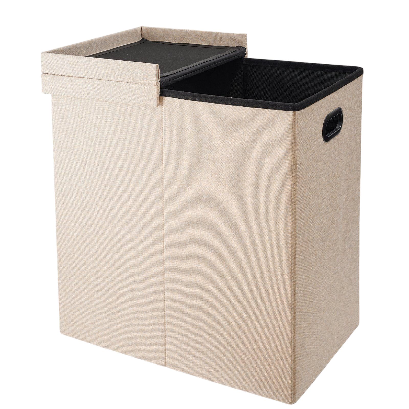 Zedelmaier Wäschekorb 115L Wäschekorb mit Deckel und Innenfächern (XYL6138) günstig online kaufen