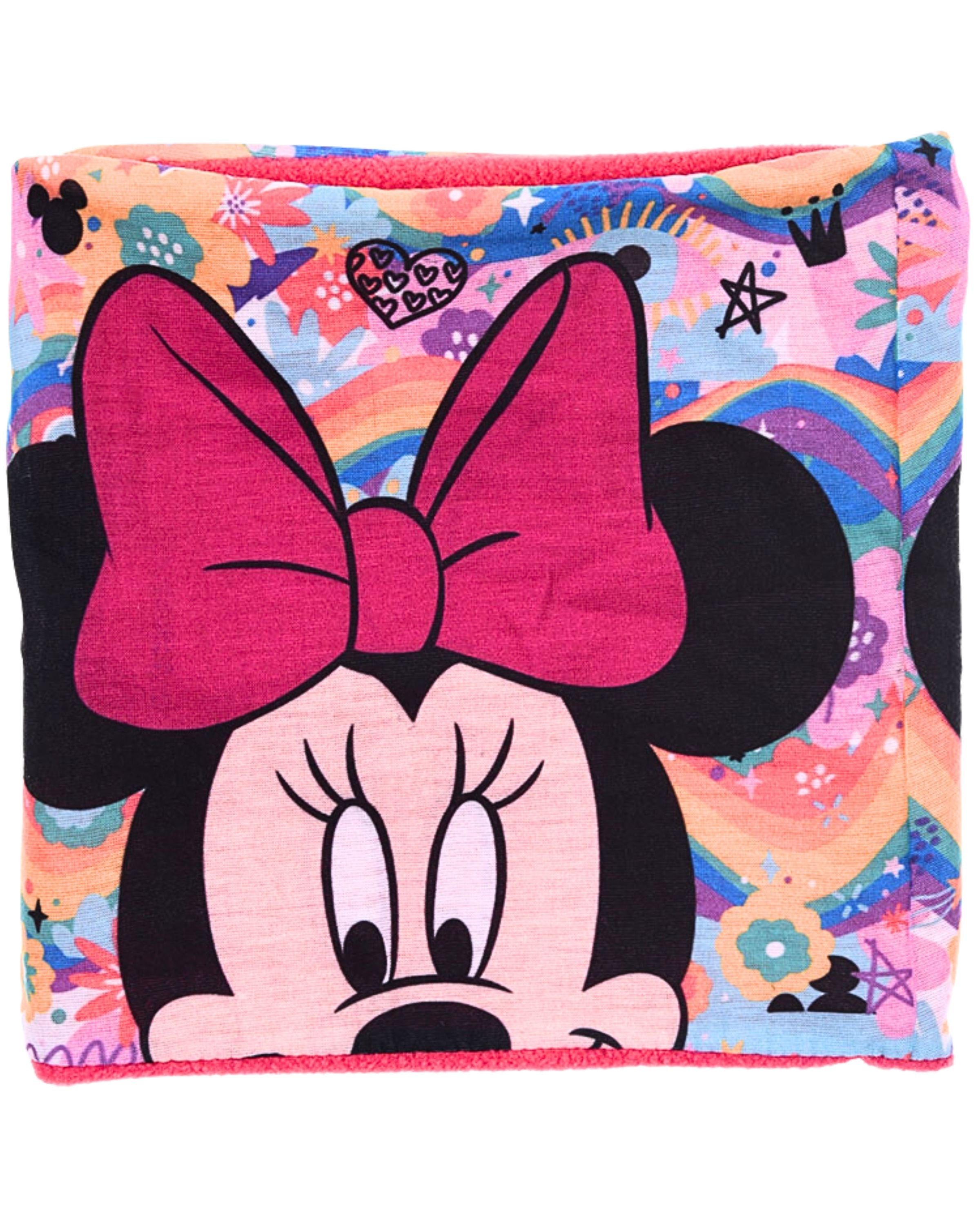 Disney Minnie Mouse & warm Fleece Kinder Futter mit Schlauchschal leicht Maus, Minnie Loop