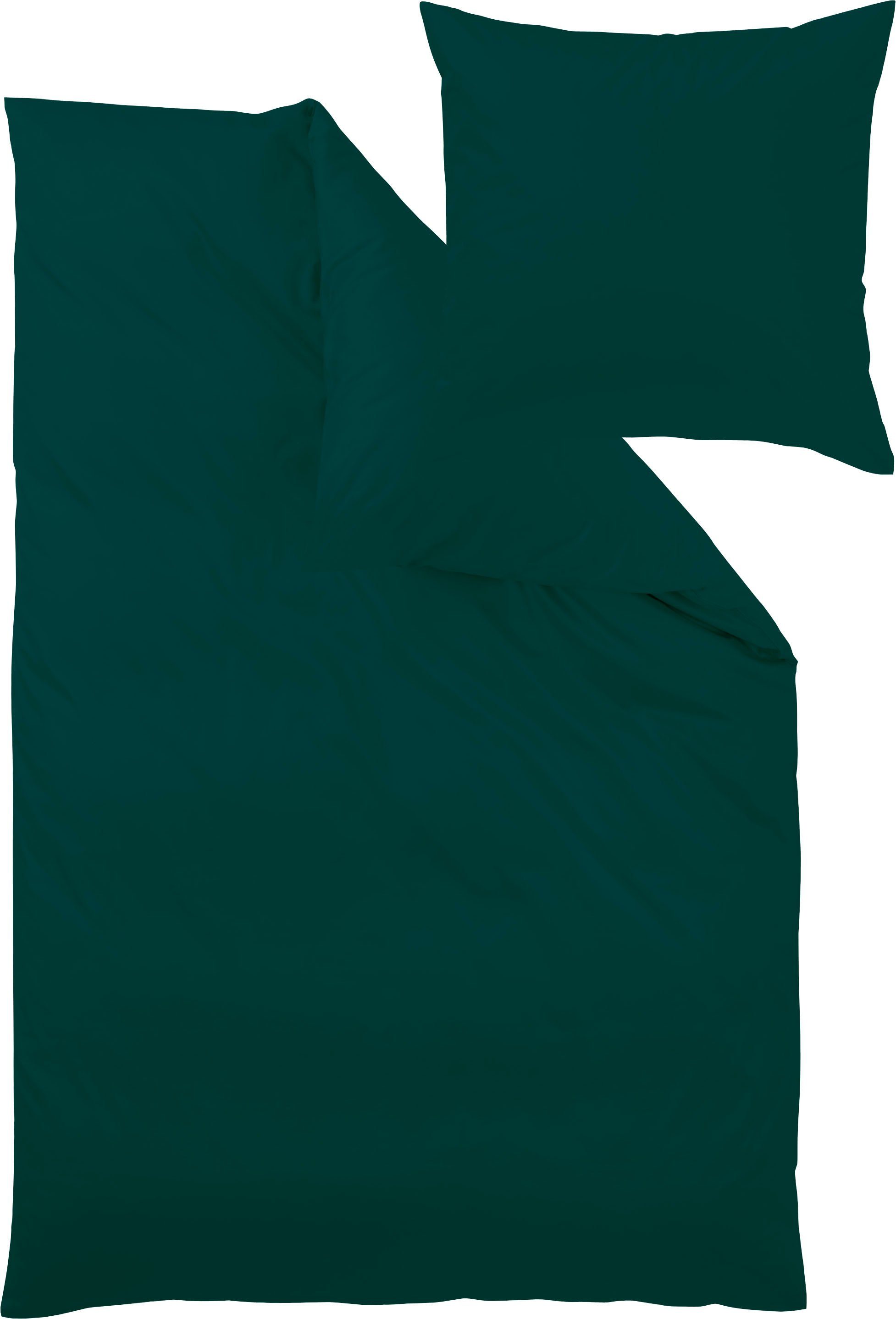 Bettwäsche Uni-Mako-Satin Bettwäsche, OEKO-TEX® und Made in Green  zertifiziert, Curt Bauer, Mako-Satin, 2 teilig