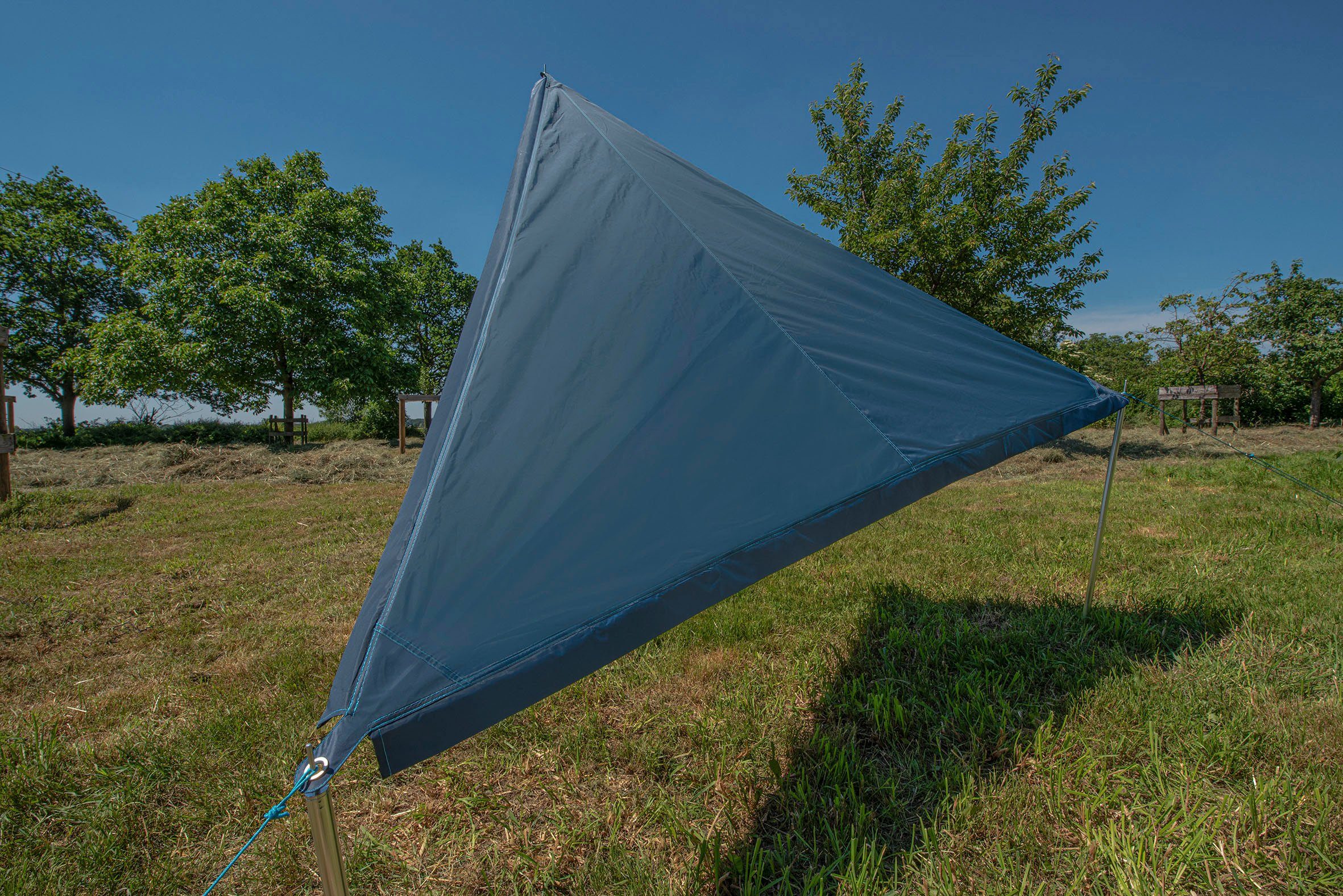 RV-Abdeckung BENT Single Canvas / mit dunkelblau Zip-Protect hellblau RV Sonnensegel