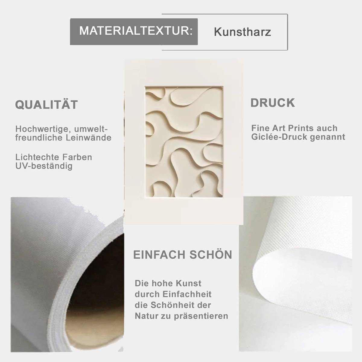 TPFLiving Kunstdruck OHNE RAHMEN, Bnordic Art günstig online kaufen